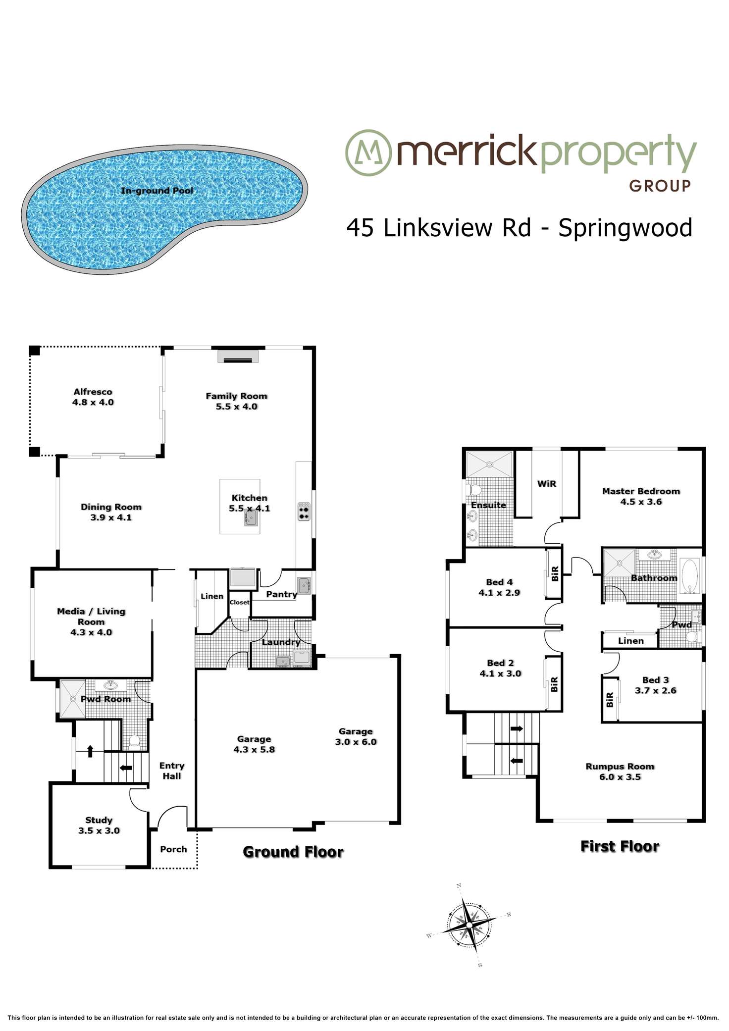 Floorplan of Homely house listing, 45 Linksview Road, Springwood NSW 2777