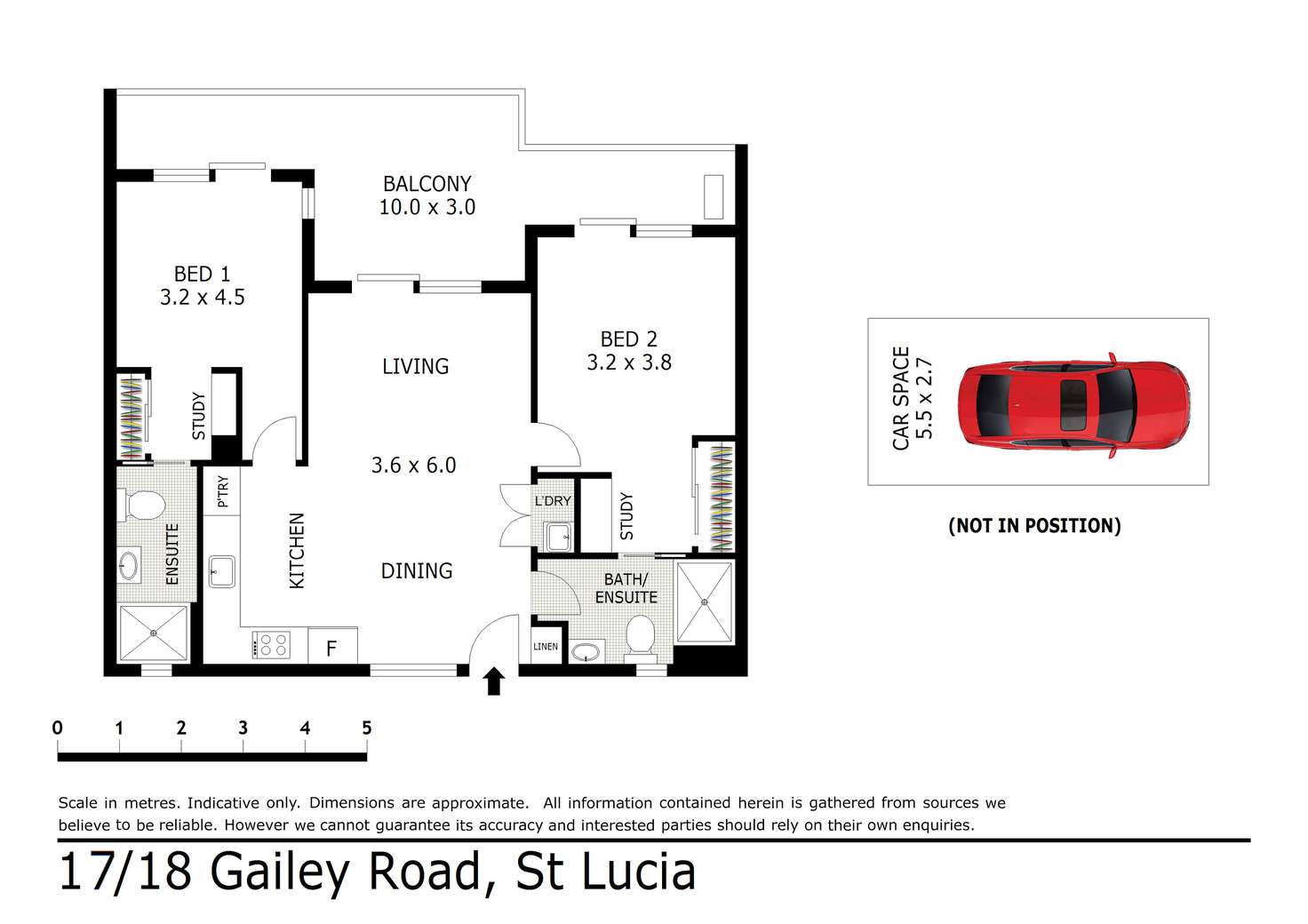 Floorplan of Homely apartment listing, 17/18 Gailey Road, St Lucia QLD 4067