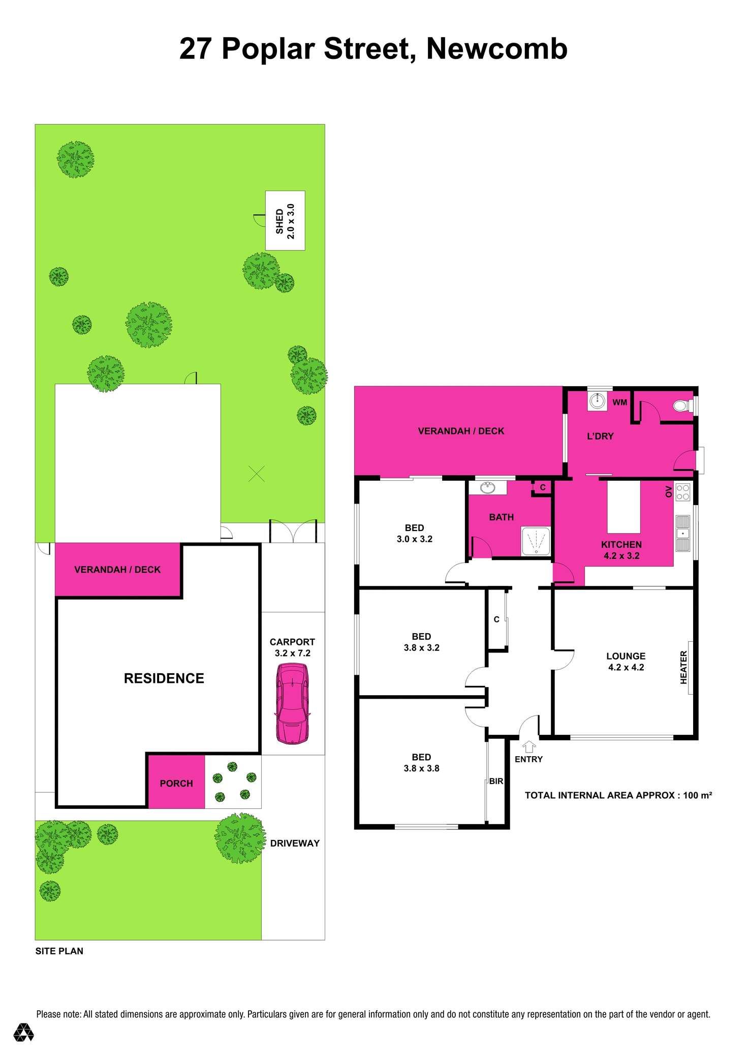 Floorplan of Homely house listing, 27 Poplar Street, Newcomb VIC 3219