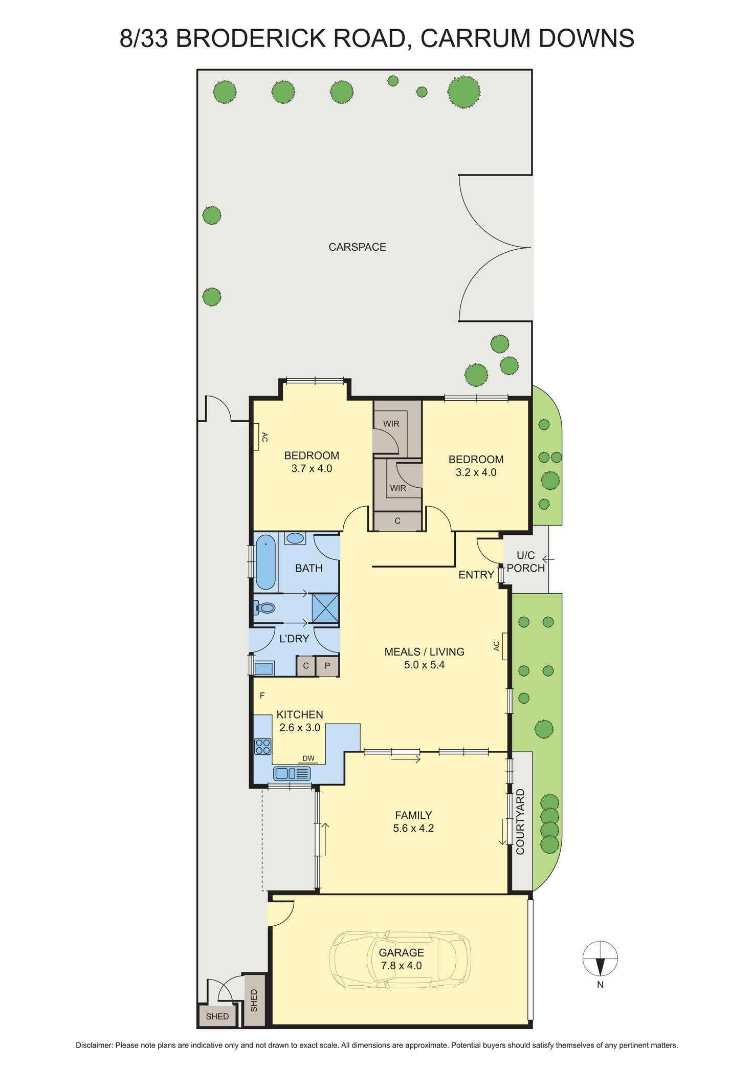 Floorplan of Homely unit listing, 8/33 Broderick Road, Carrum Downs VIC 3201