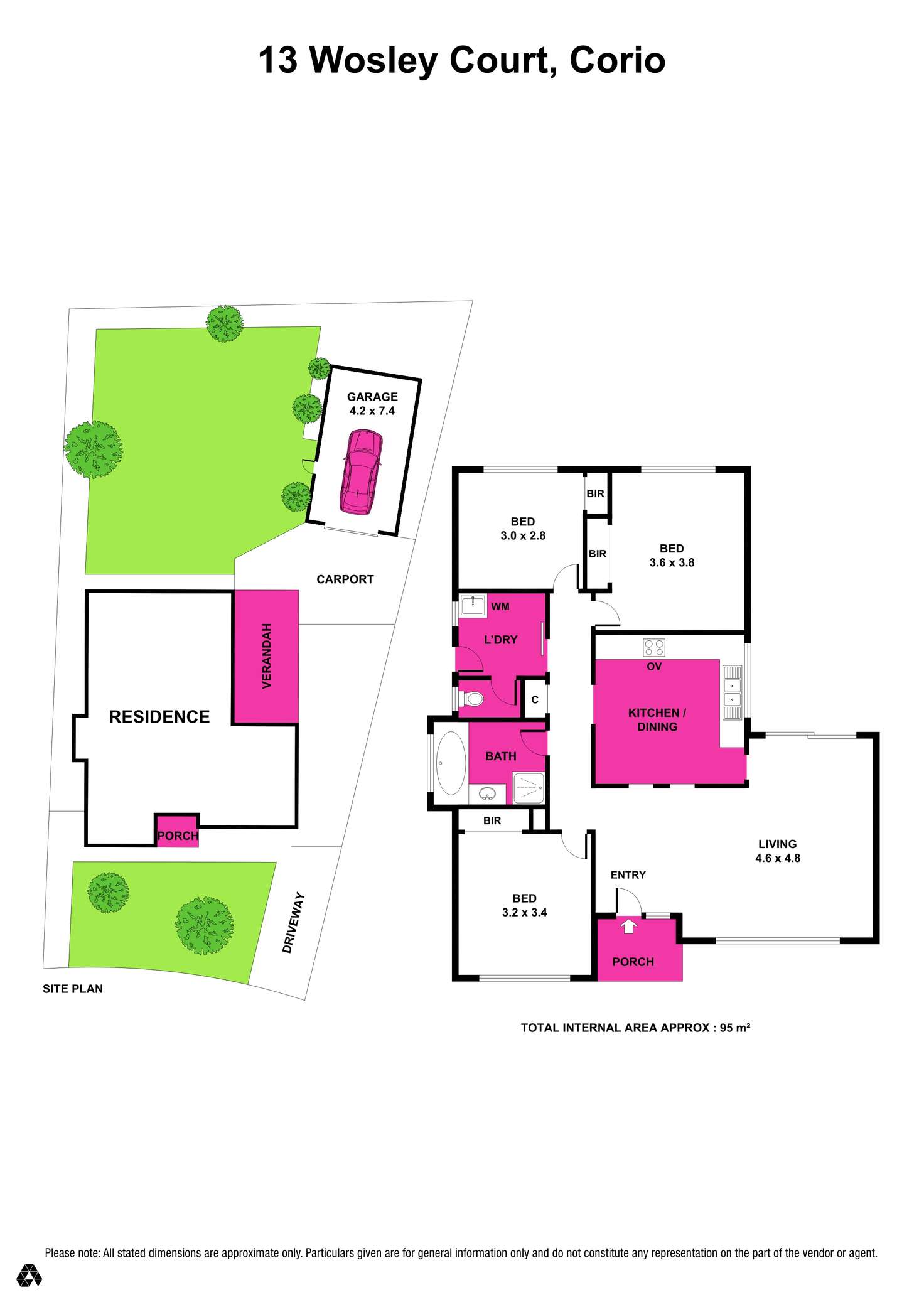 Floorplan of Homely house listing, 13 Wolsey Court, Corio VIC 3214