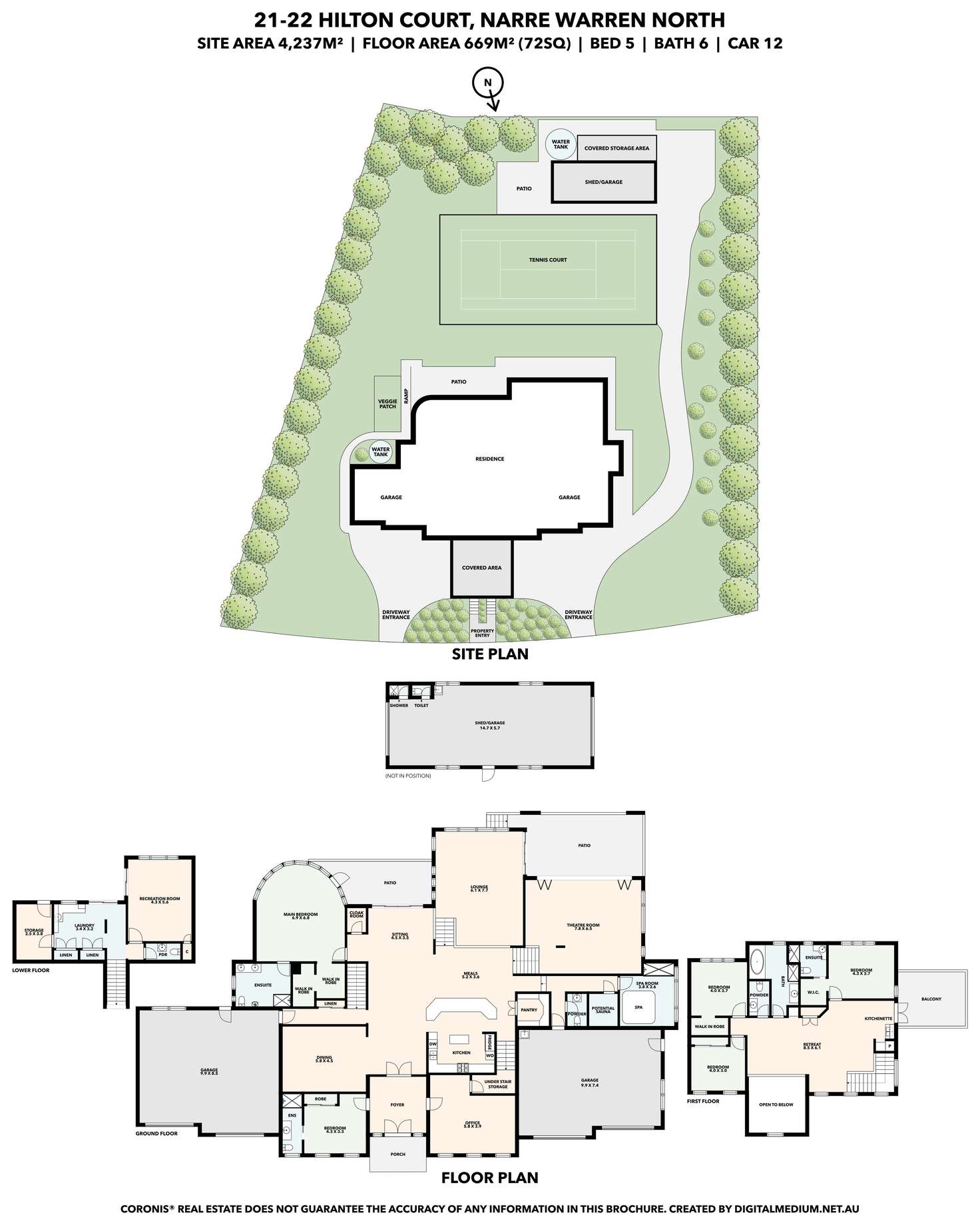 Floorplan of Homely house listing, 21-22 Hilton Court, Narre Warren North VIC 3804