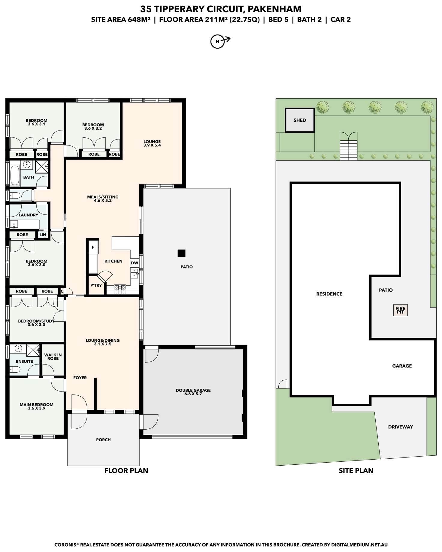 Floorplan of Homely house listing, 35 Tipperary Circuit, Pakenham VIC 3810