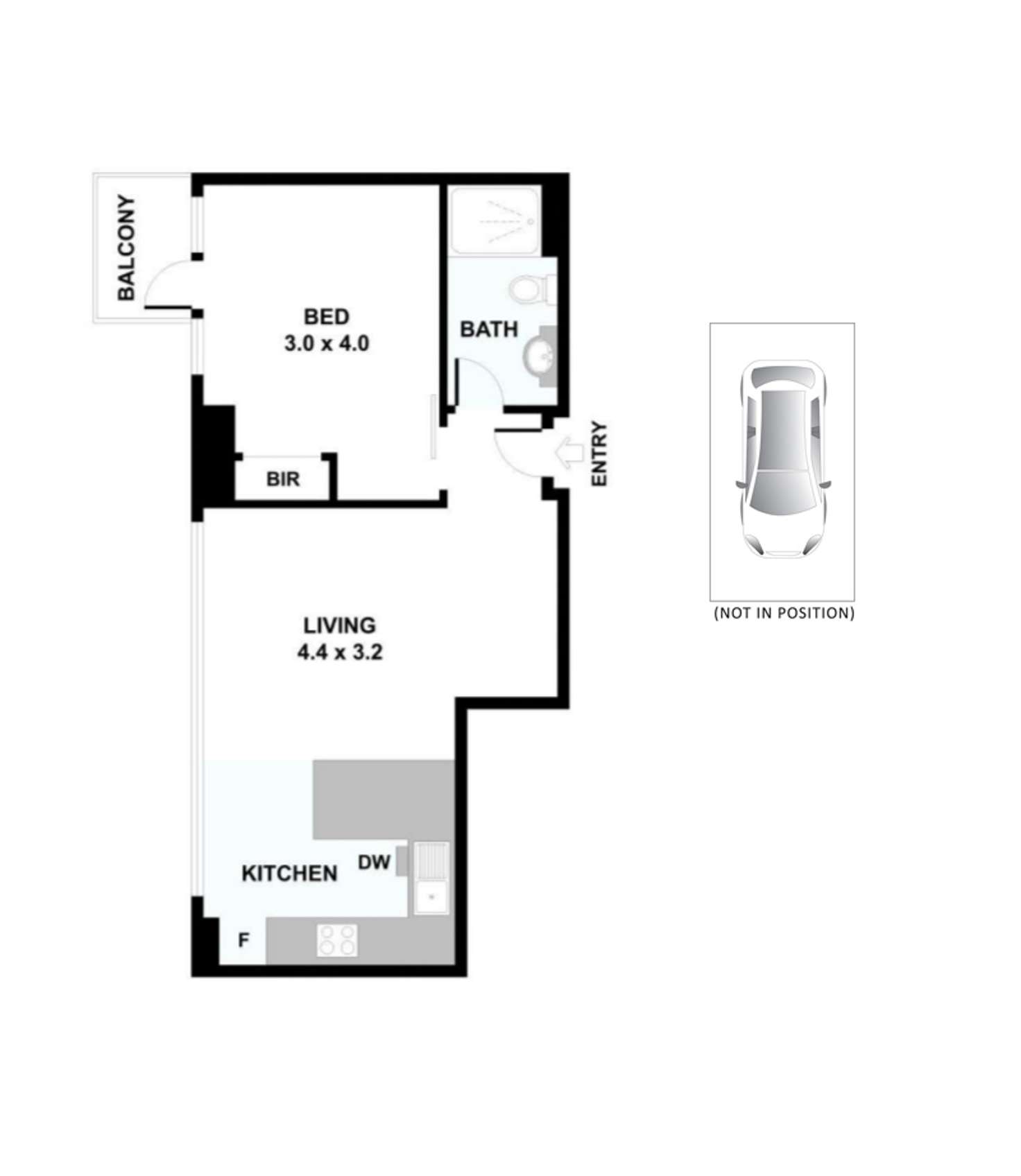 Floorplan of Homely apartment listing, 1306/1 William Street, Melbourne VIC 3000