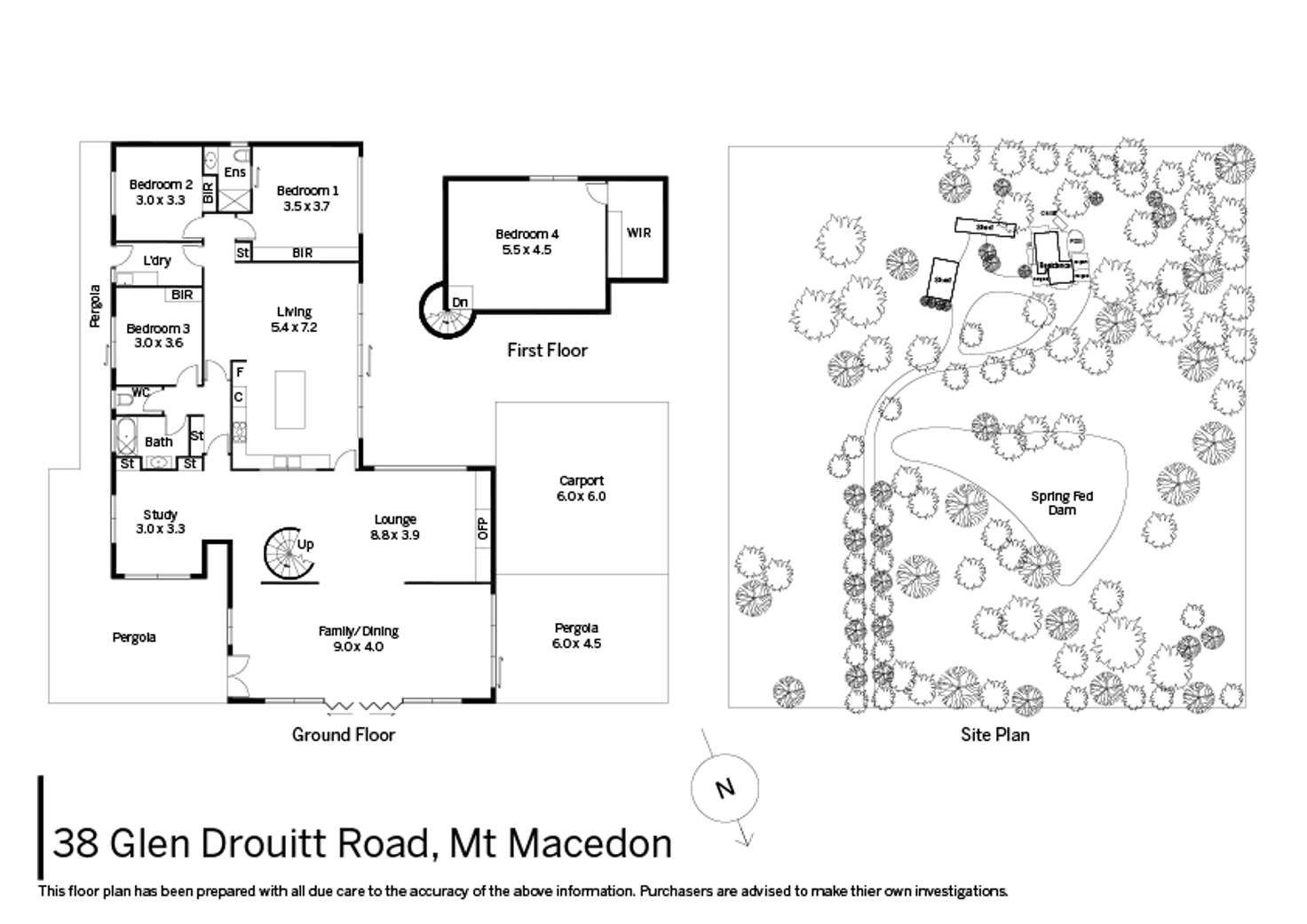 Floorplan of Homely house listing, 38 Glen Drouitt Road, Mount Macedon VIC 3441