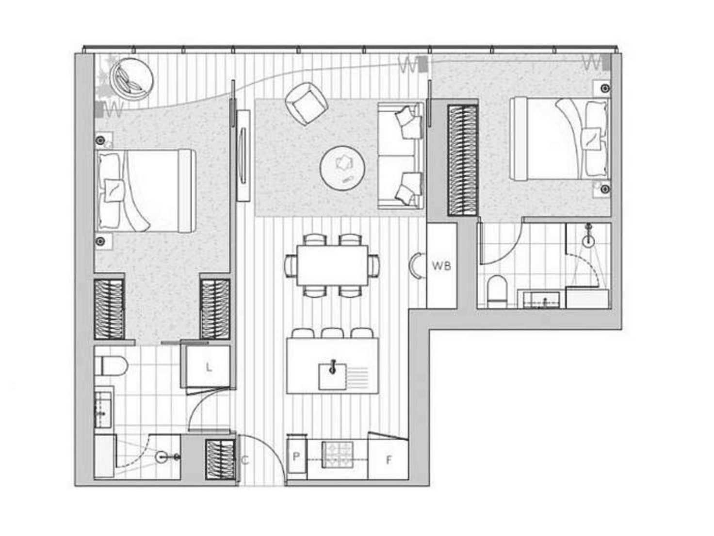 Floorplan of Homely apartment listing, 403/601 St Kilda Road, Melbourne VIC 3004