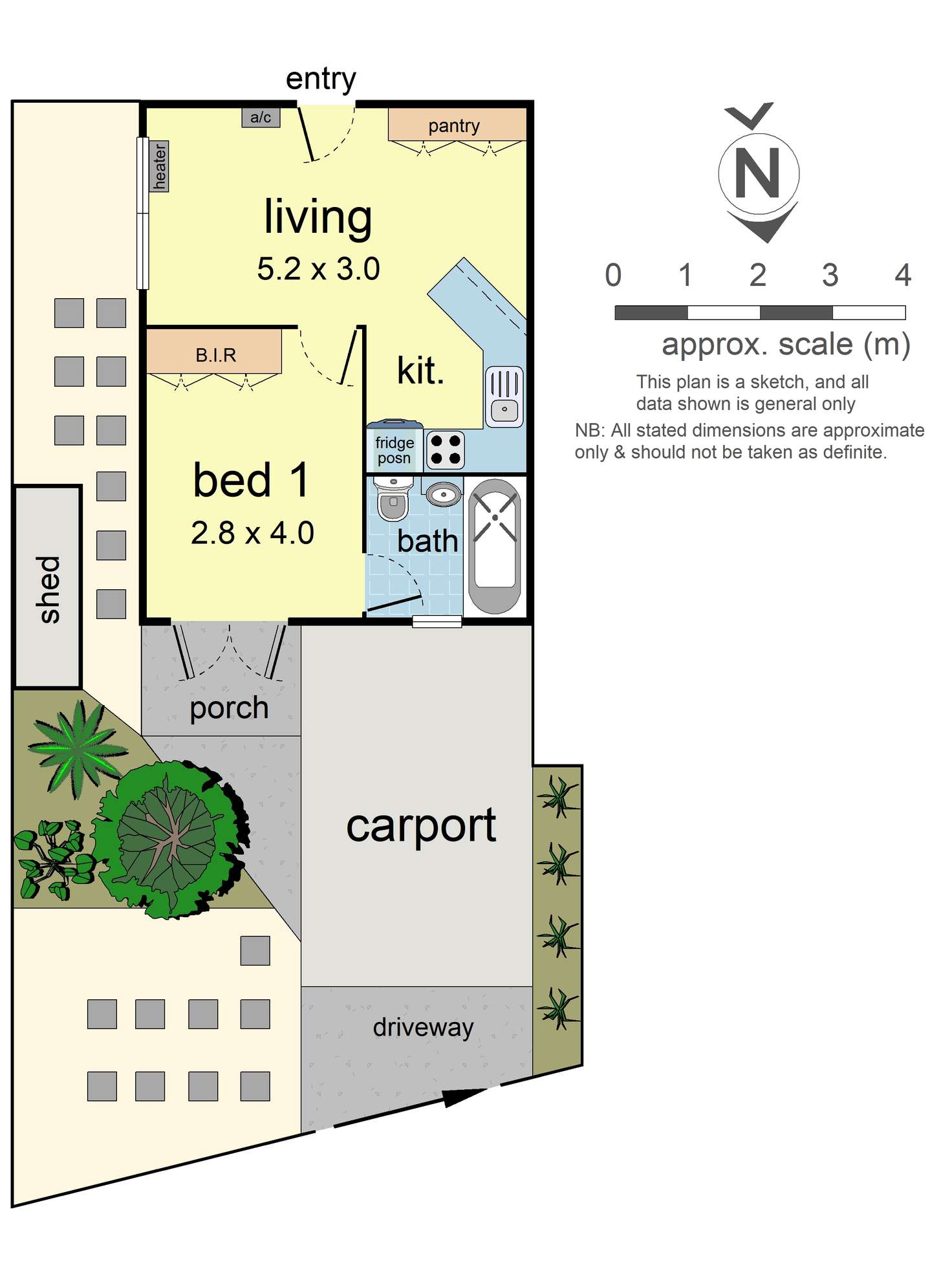 Floorplan of Homely apartment listing, 1/44 Evan Street, Parkdale VIC 3195