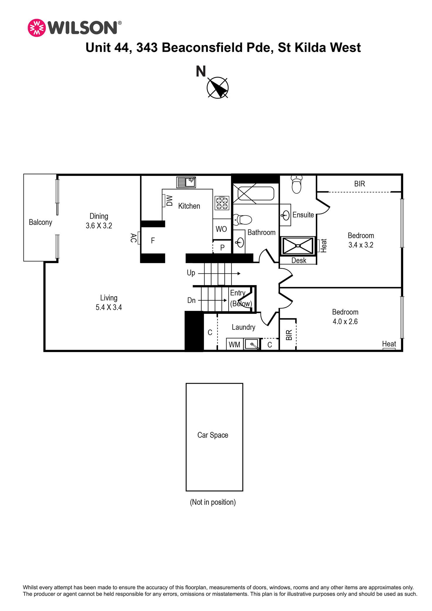 Floorplan of Homely apartment listing, 44/343 Beaconsfield Parade, St Kilda West VIC 3182