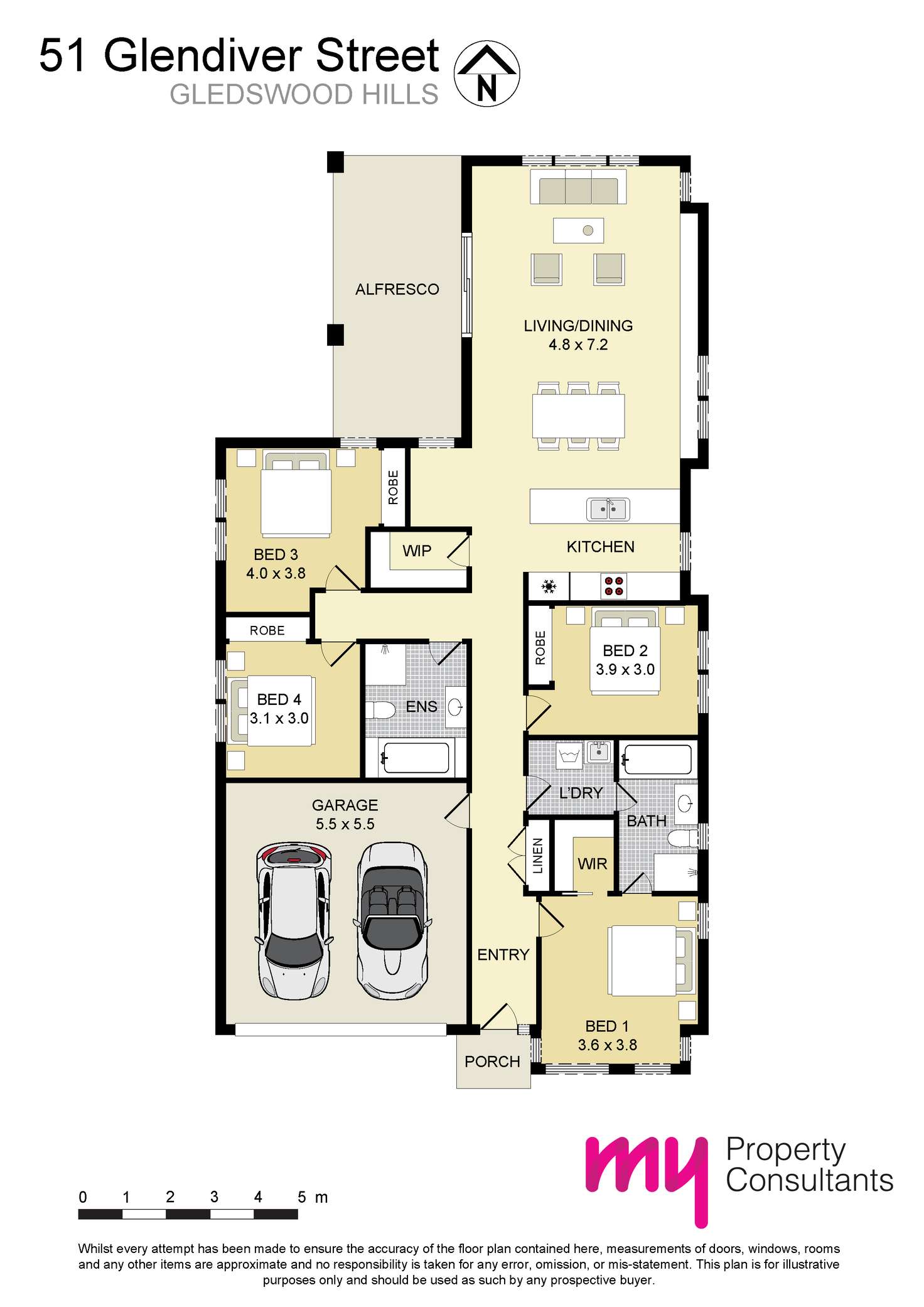 Floorplan of Homely house listing, 51 Glendiver Street, Gledswood Hills NSW 2557