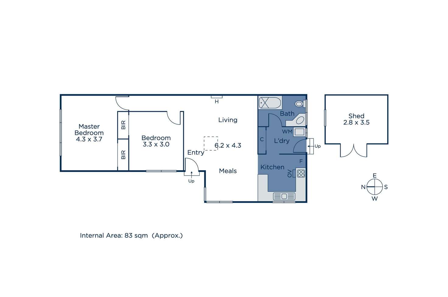 Floorplan of Homely unit listing, 2/2 Grevillea  Court, Forest Hill VIC 3131