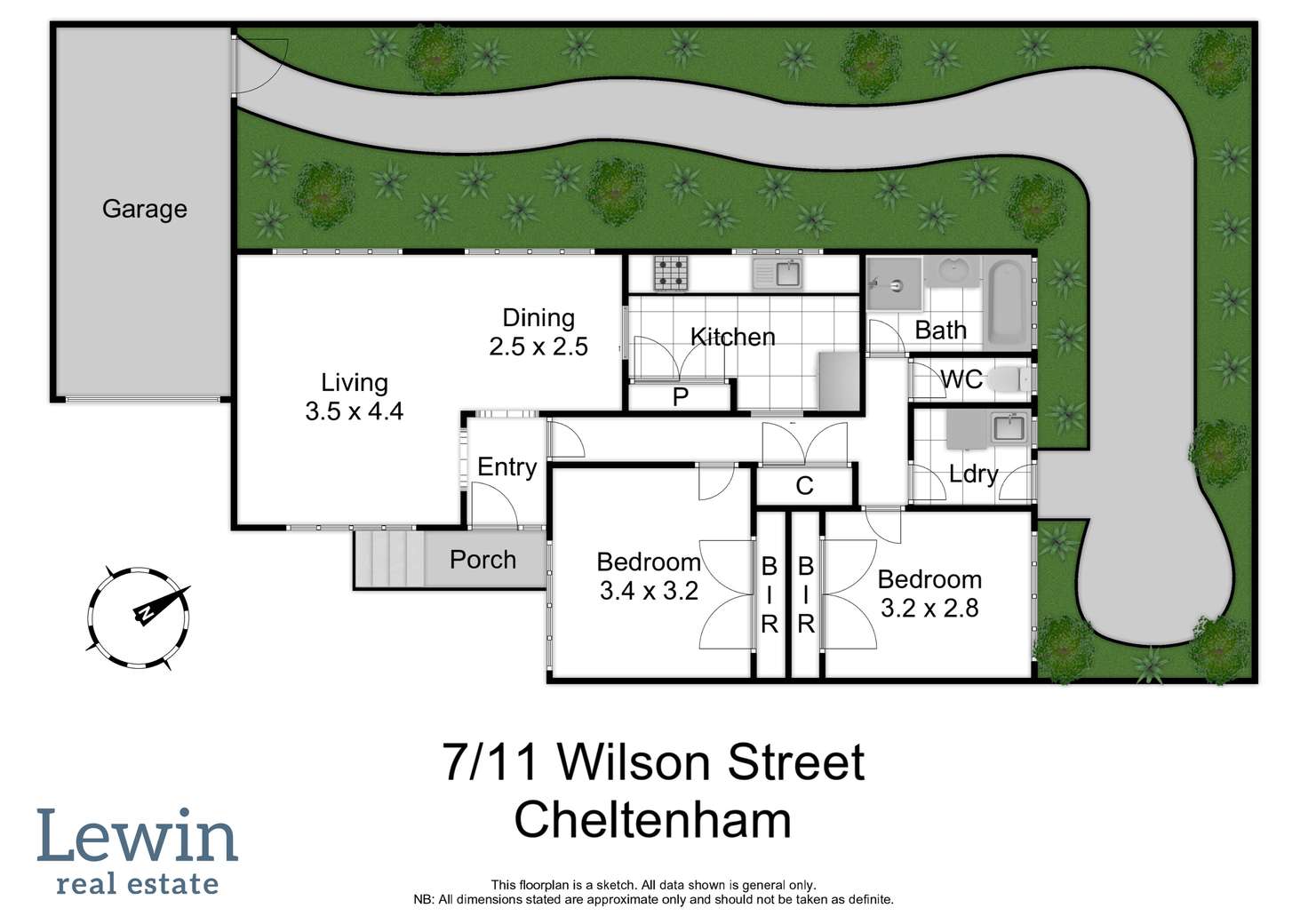 Floorplan of Homely villa listing, 7/11 Wilson Street, Cheltenham VIC 3192