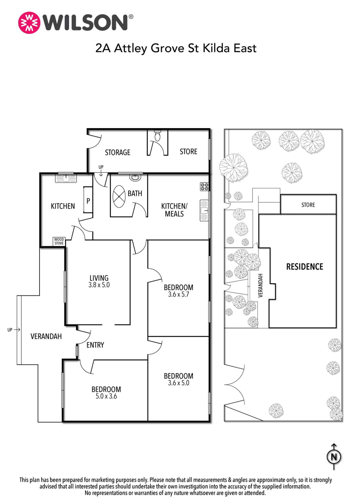 Floorplan of Homely house listing, 2A Attley Grove, St Kilda East VIC 3183
