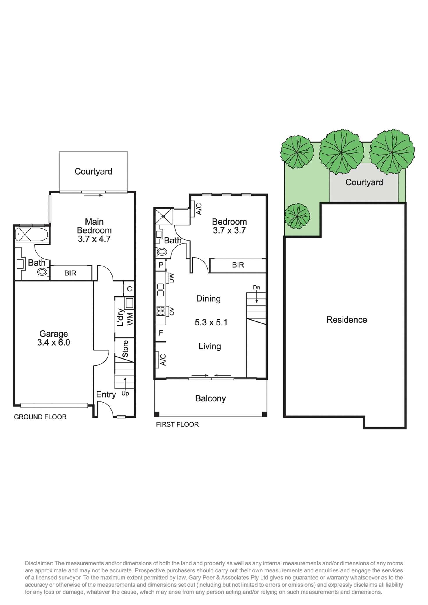 Floorplan of Homely townhouse listing, 13/293-295 Hawthorn Road, Caulfield VIC 3162