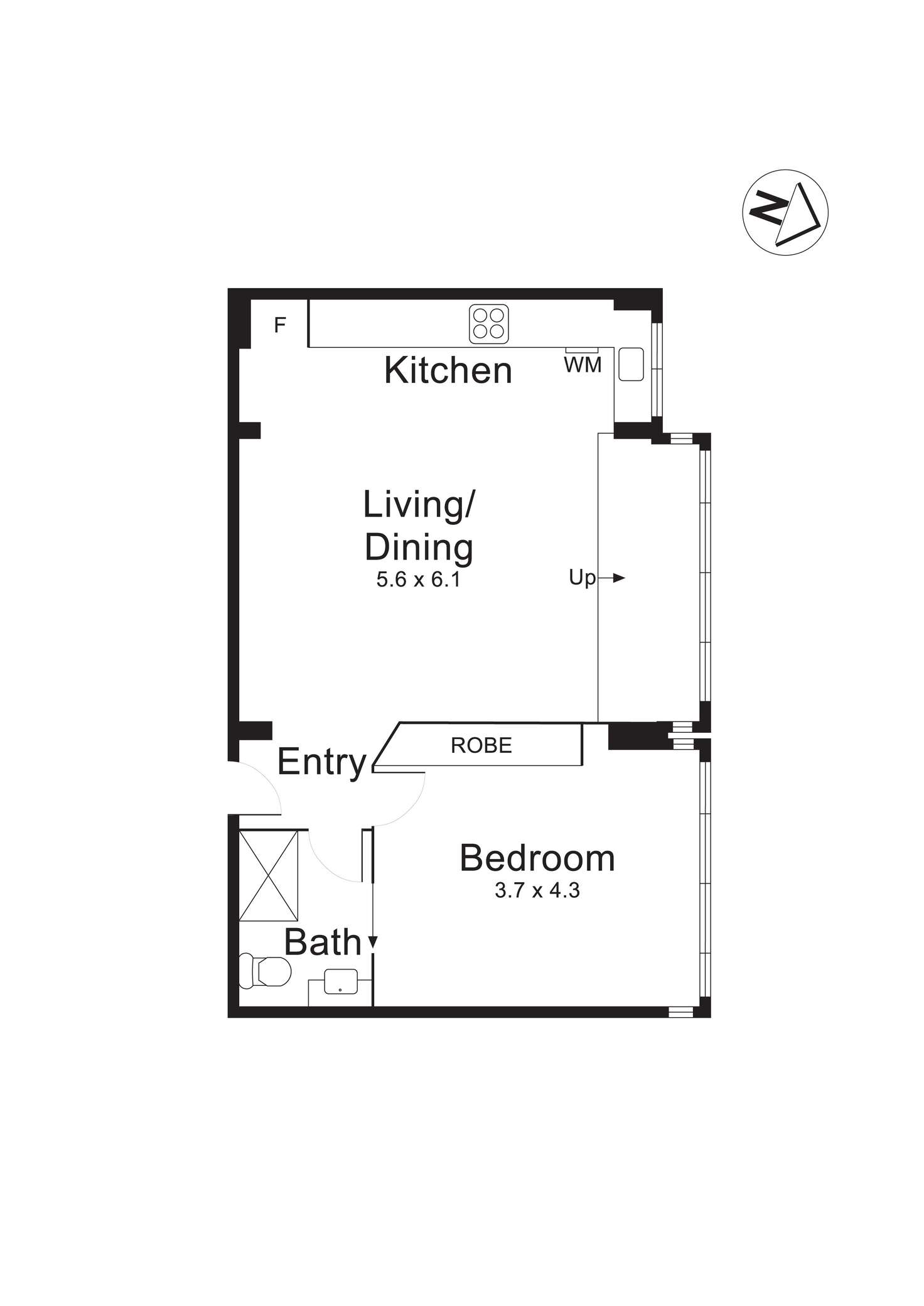 Floorplan of Homely unit listing, 8D/12 Marine Parade, St Kilda VIC 3182