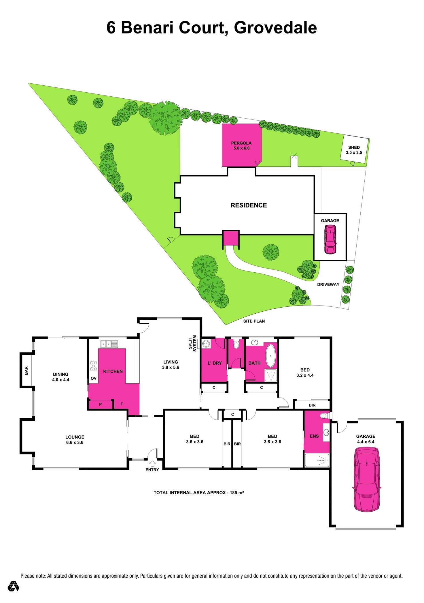 Floorplan of Homely house listing, 6 Benari Court, Grovedale VIC 3216