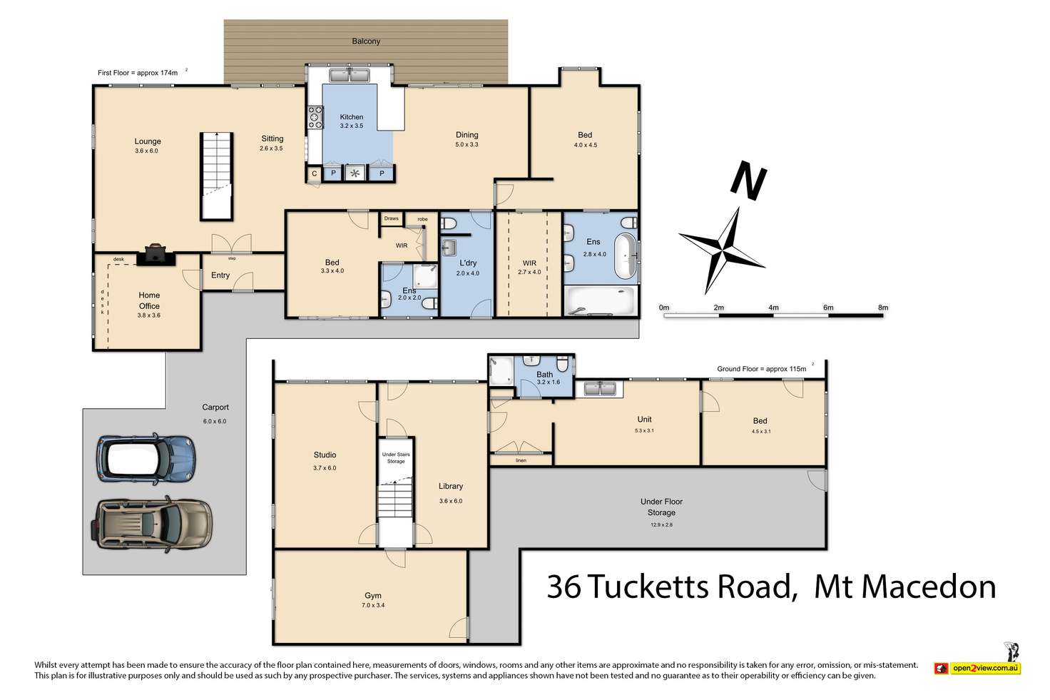 Floorplan of Homely house listing, 36 Tucketts Road, Mount Macedon VIC 3441