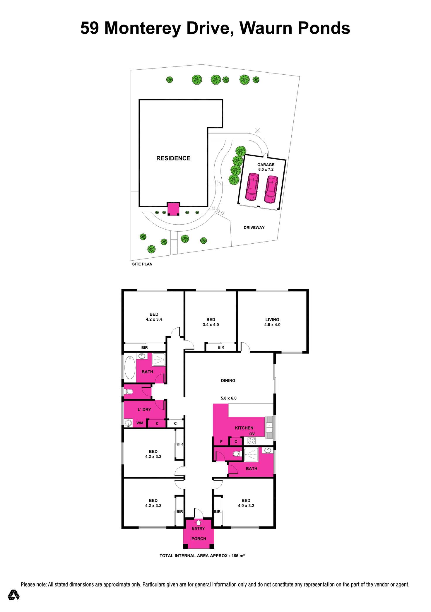 Floorplan of Homely house listing, 59 Monterey Drive, Waurn Ponds VIC 3216