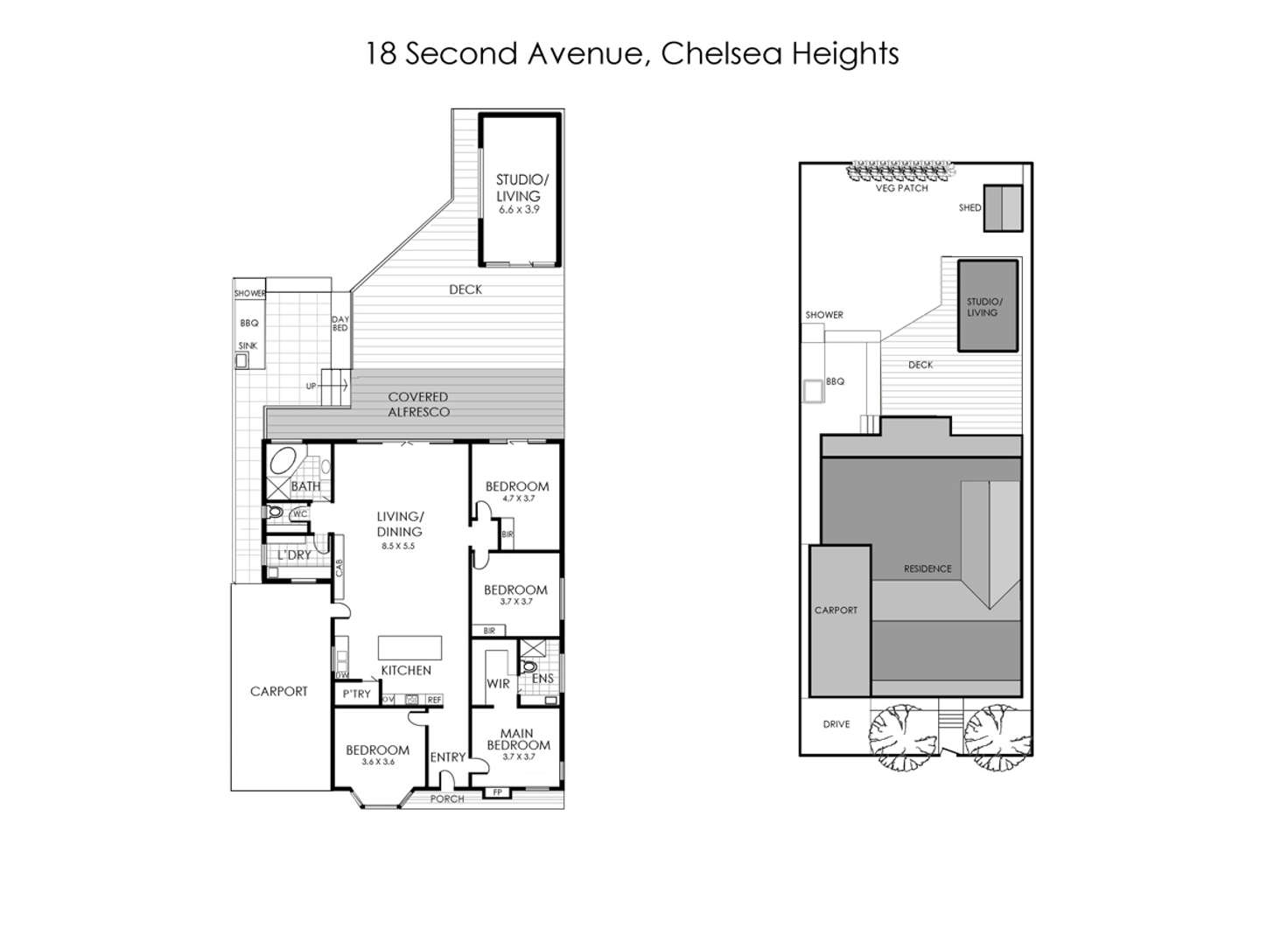 Floorplan of Homely house listing, 18 Second Avenue, Chelsea Heights VIC 3196