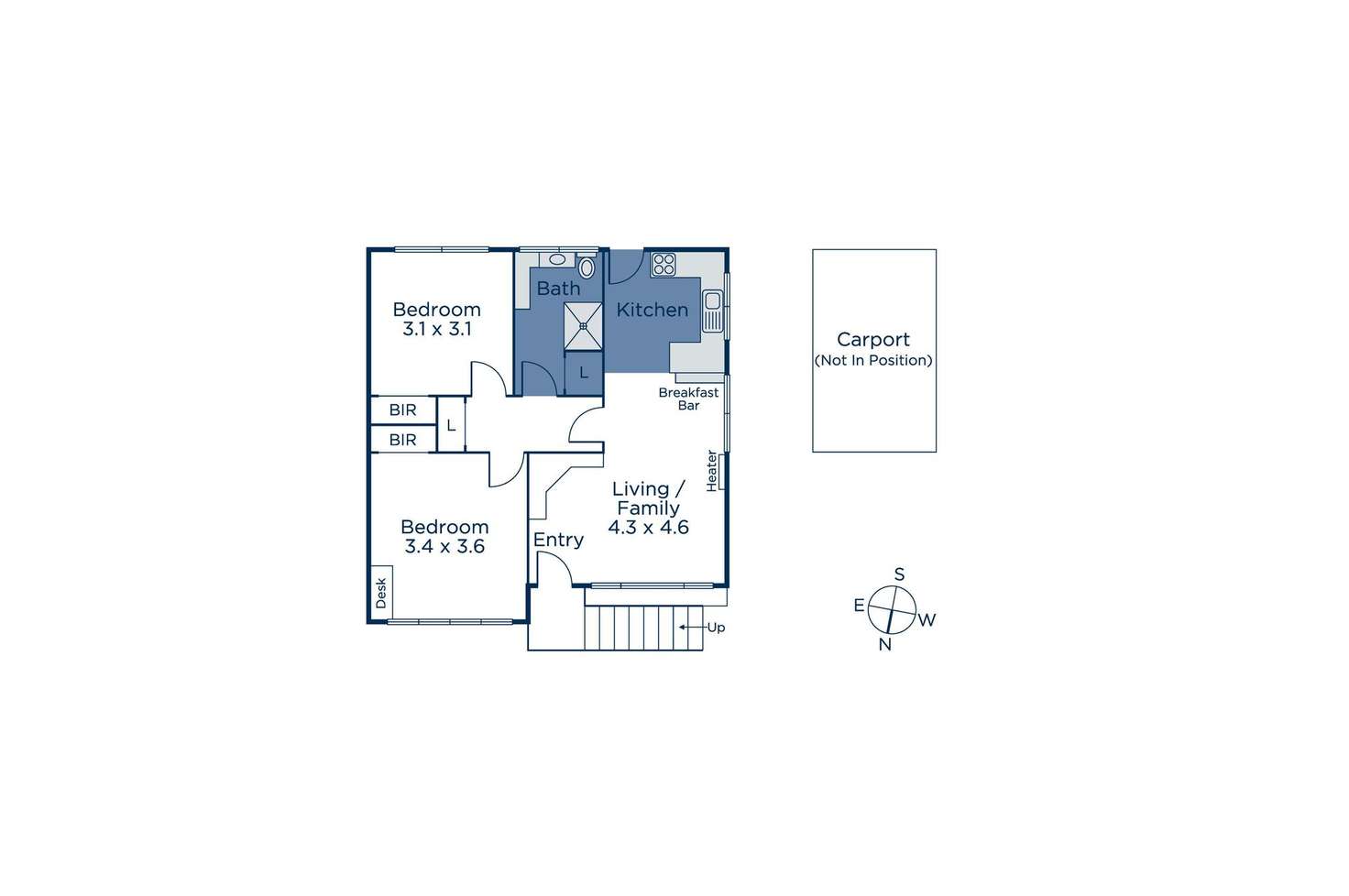 Floorplan of Homely unit listing, 1/23 Begonia Avenue, Bayswater VIC 3153