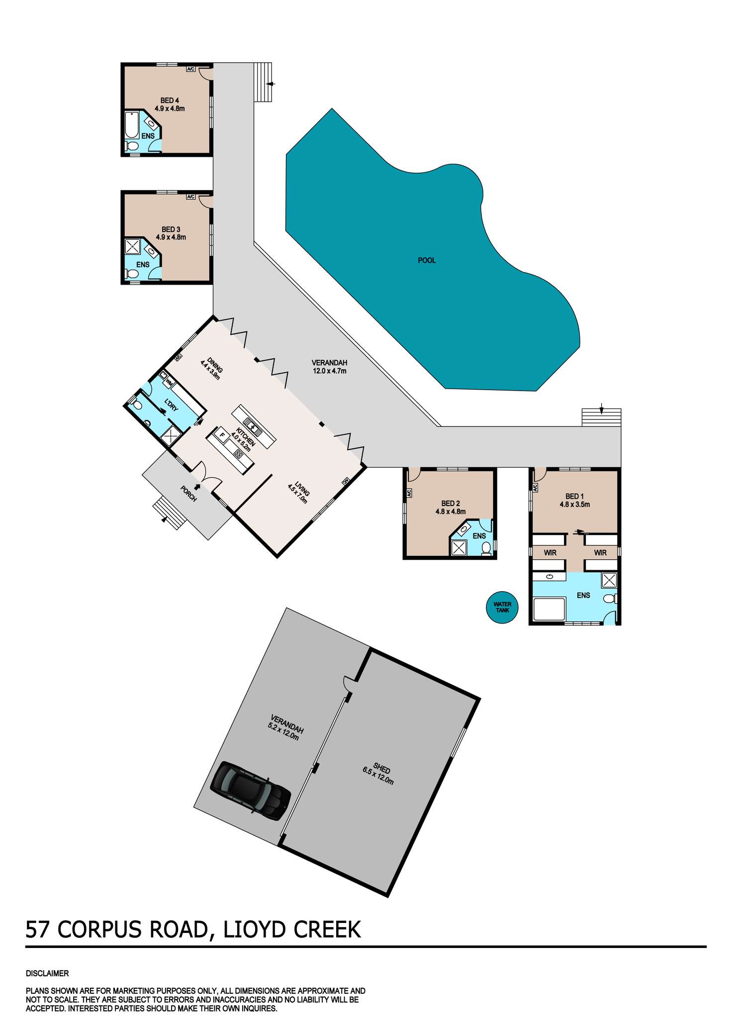 Floorplan of Homely house listing, 57 Corpus Road, Lloyd Creek NT 822