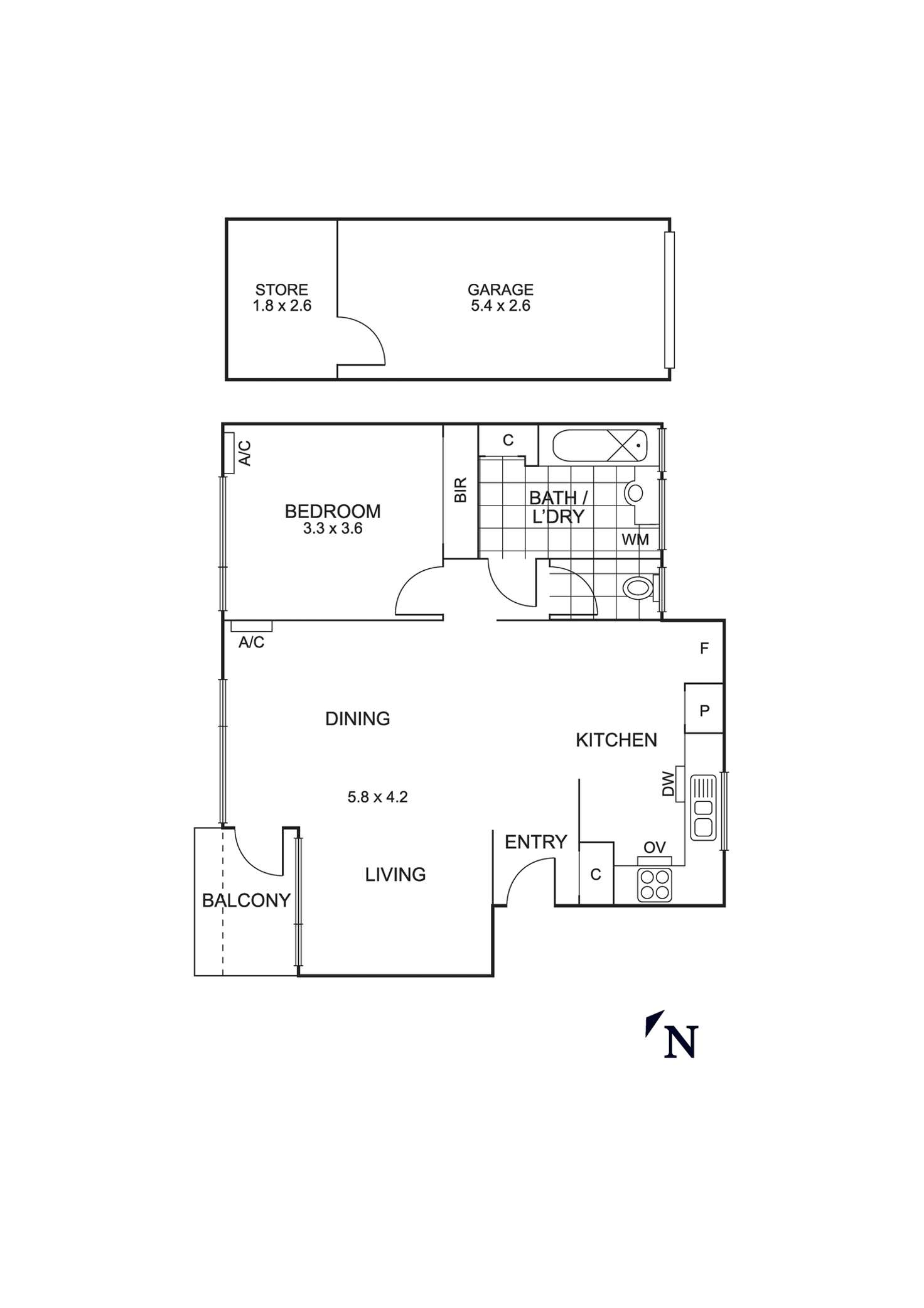 Floorplan of Homely apartment listing, 7/18 John Street, Mordialloc VIC 3195