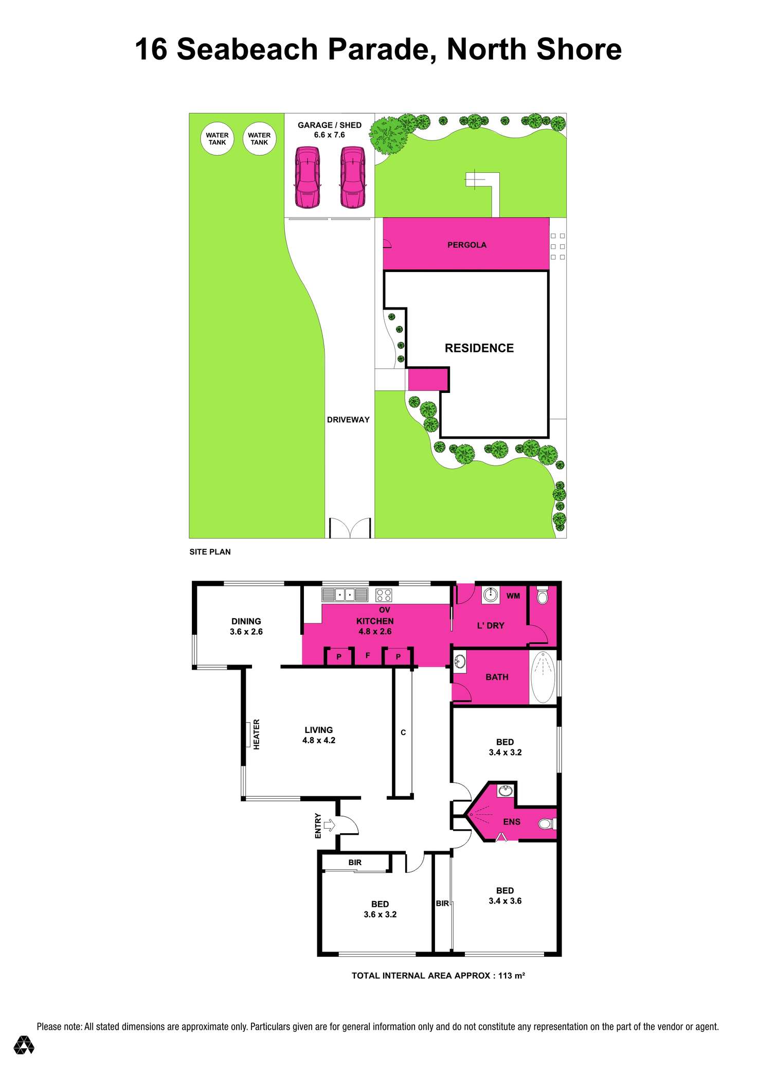 Floorplan of Homely house listing, 16 Seabeach Parade, North Shore VIC 3214