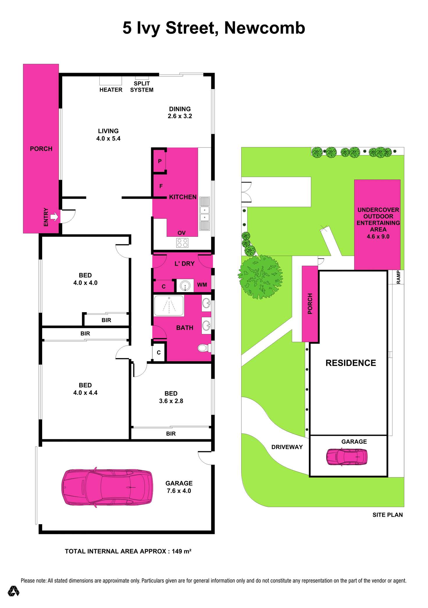 Floorplan of Homely house listing, 5 Ivy Street, Newcomb VIC 3219