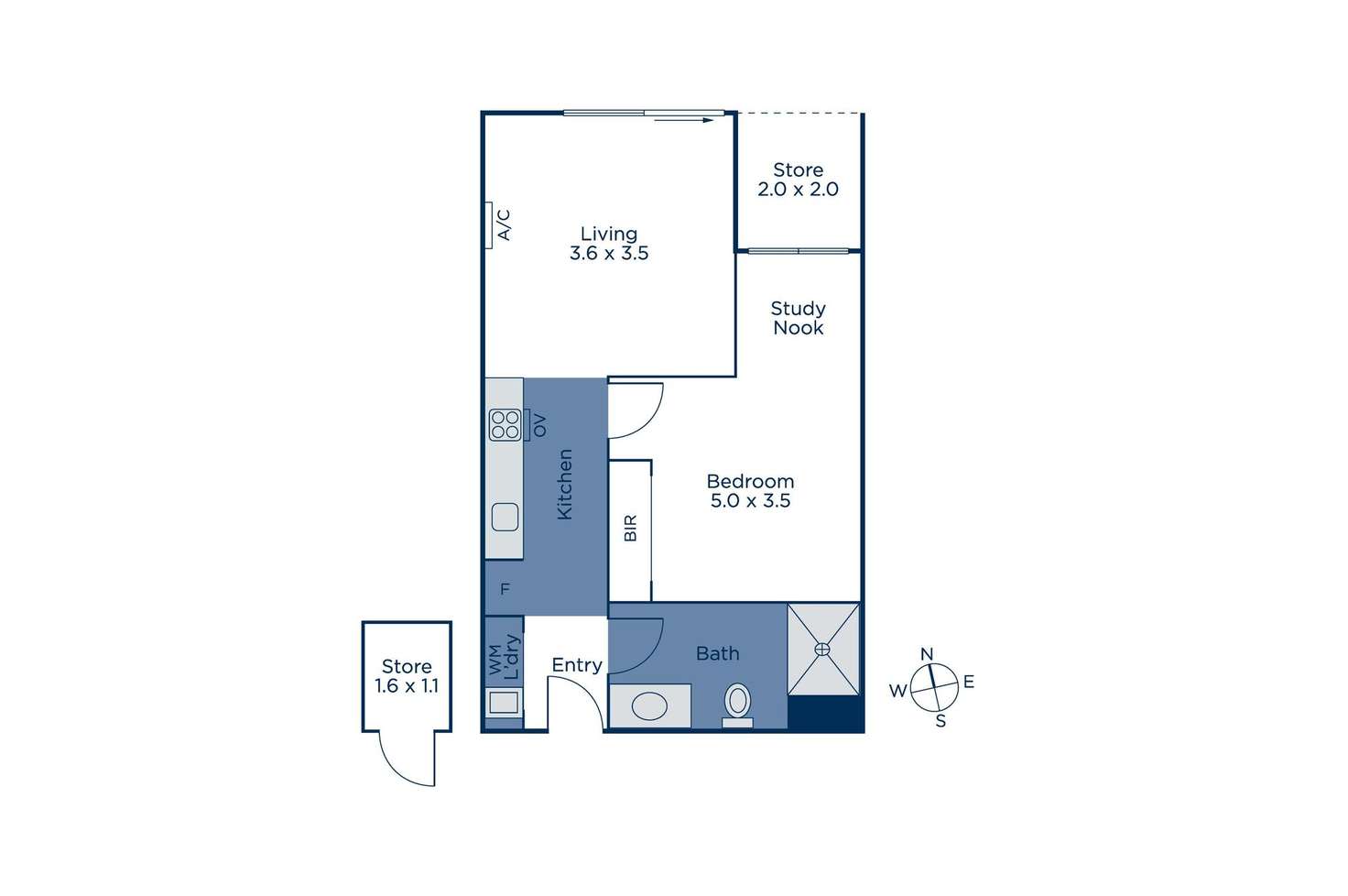 Floorplan of Homely apartment listing, G08/2 Queen Street, Blackburn VIC 3130