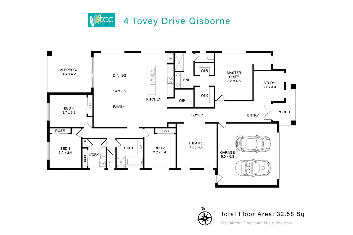 Floorplan of Homely house listing, 4 Tovey Drive, Gisborne VIC 3437