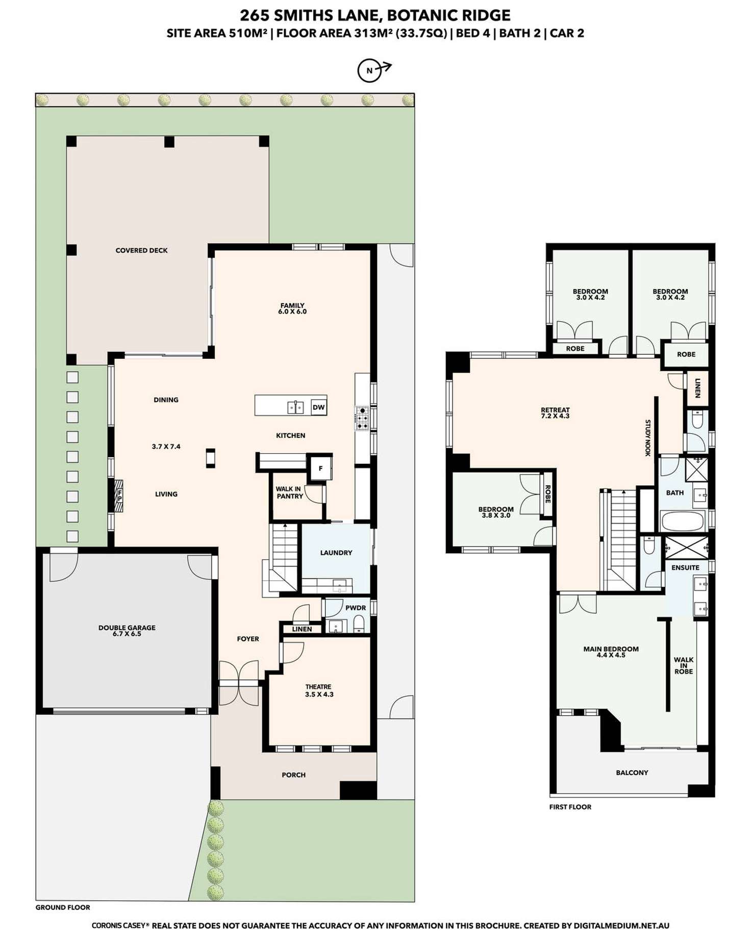 Floorplan of Homely house listing, 265 Smiths Lane, Botanic Ridge VIC 3977