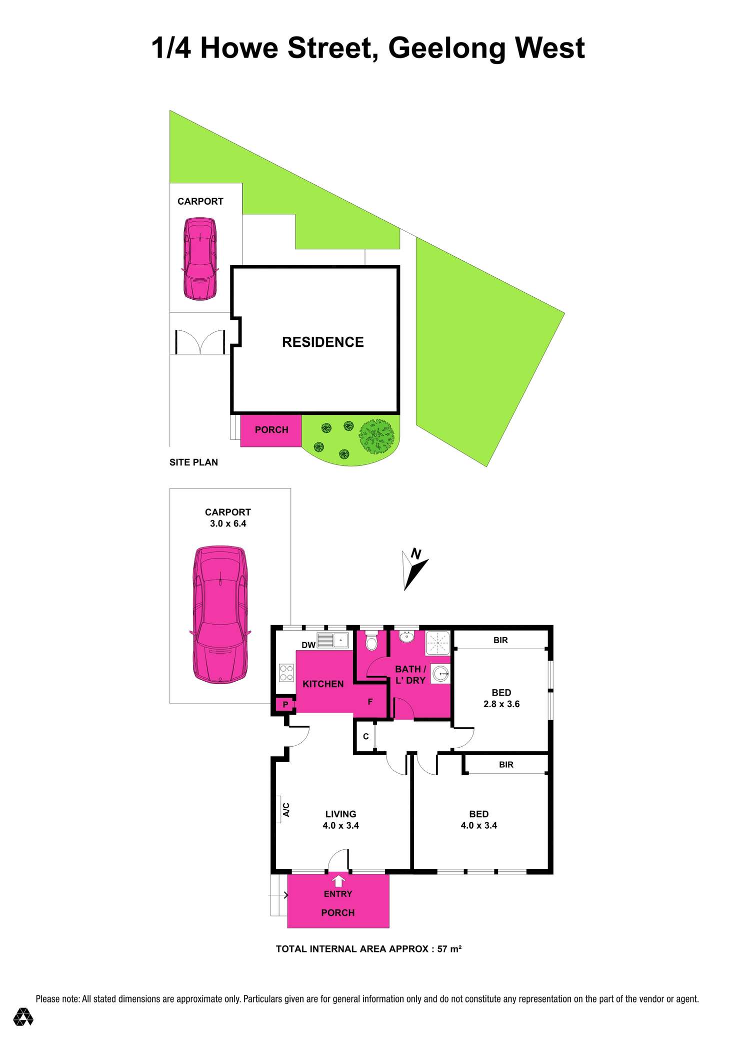Floorplan of Homely unit listing, 1/1-4 Howe Court, Geelong West VIC 3218