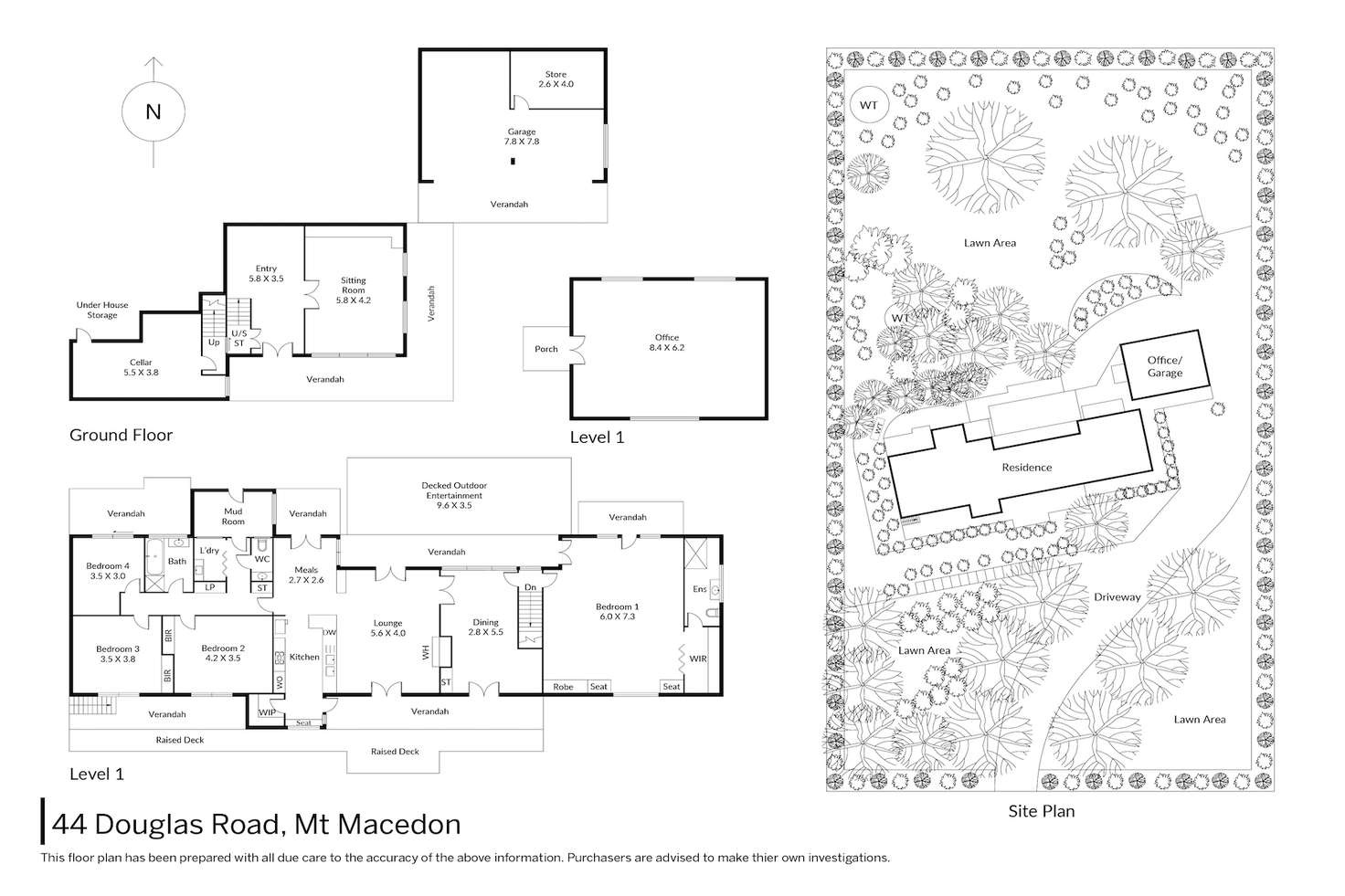 Floorplan of Homely house listing, 44 Douglas Road, Mount Macedon VIC 3441