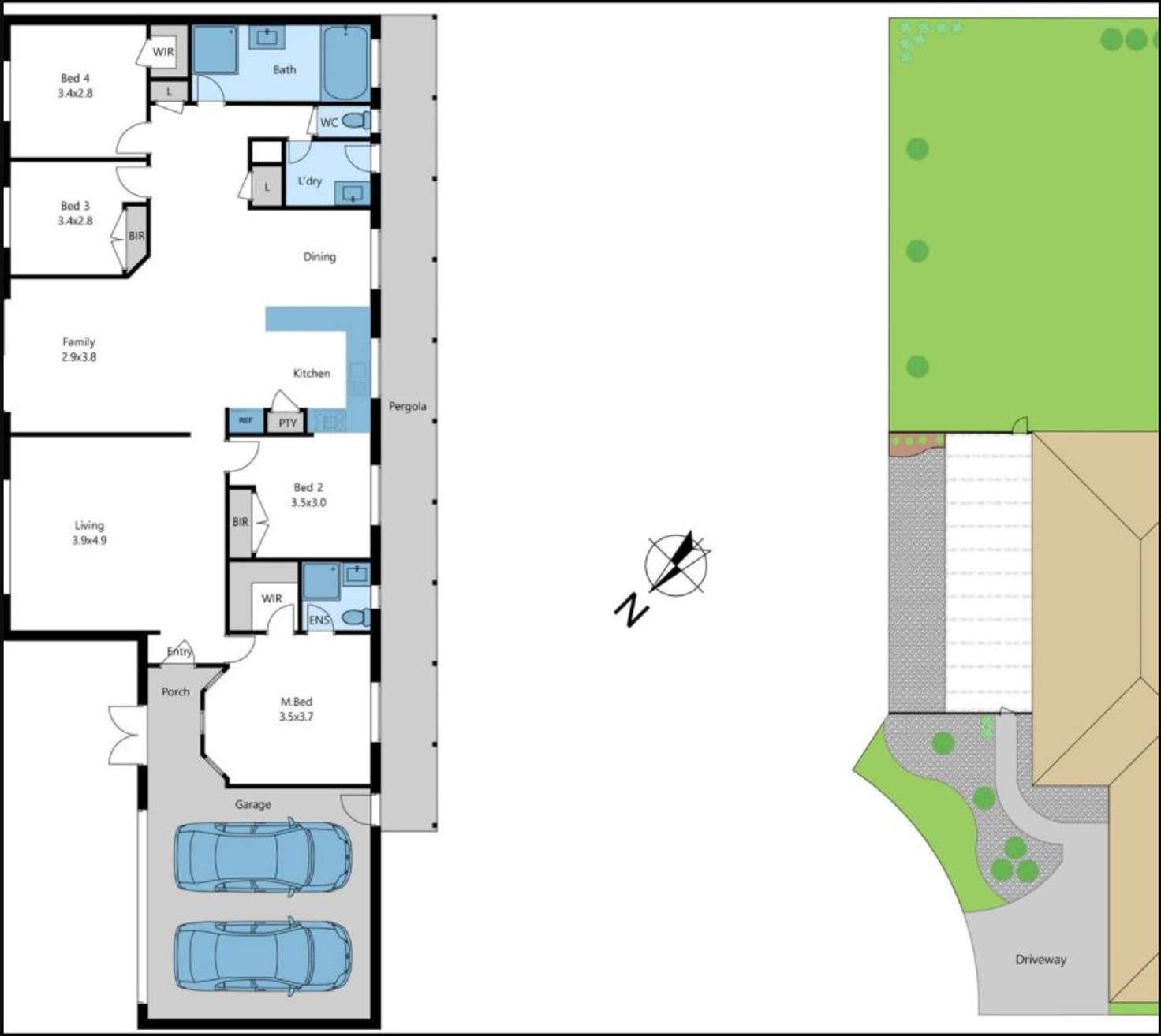 Floorplan of Homely house listing, 5 Ashton Court, Cranbourne VIC 3977