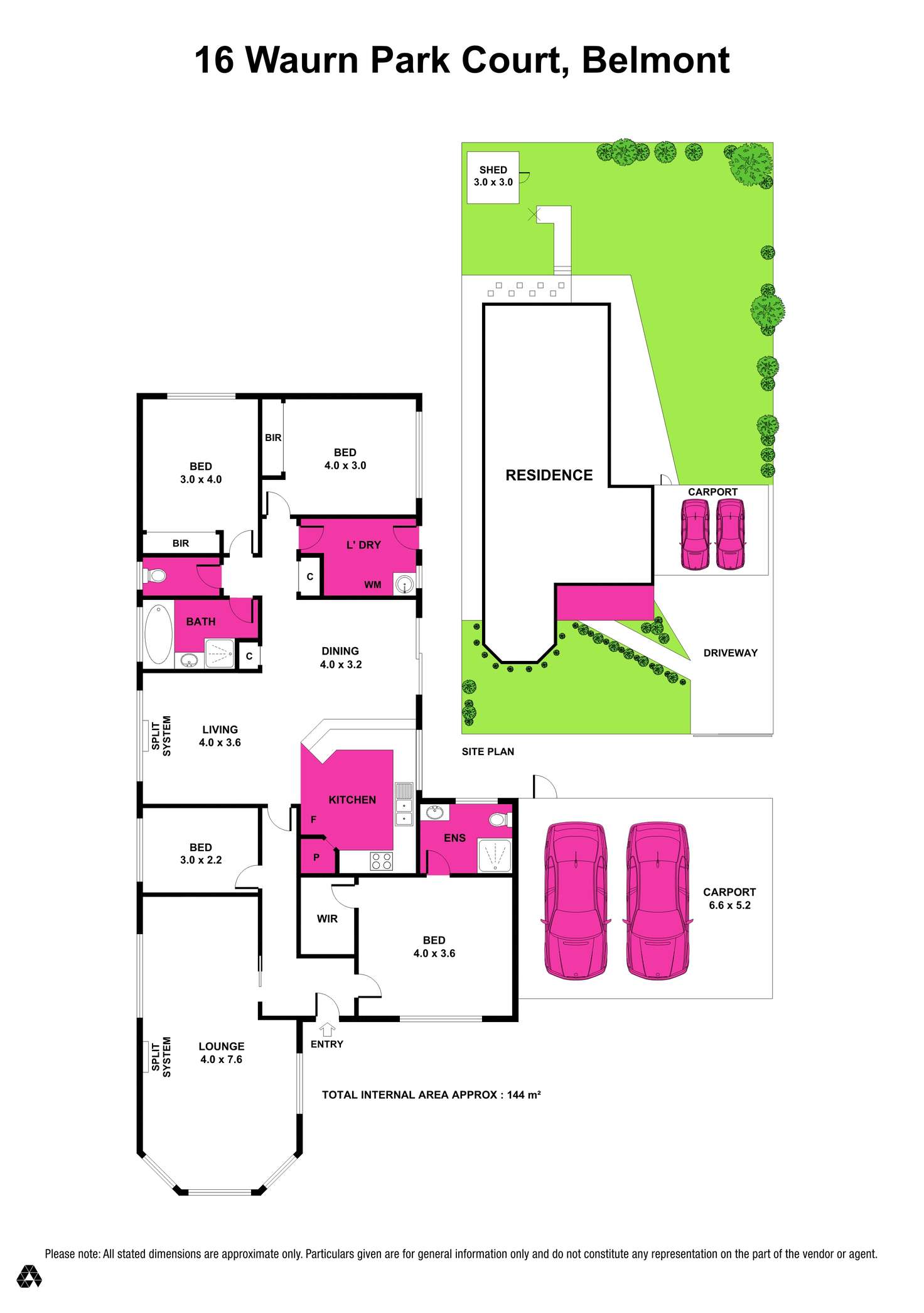 Floorplan of Homely house listing, 16 Waurn Park Court, Belmont VIC 3216