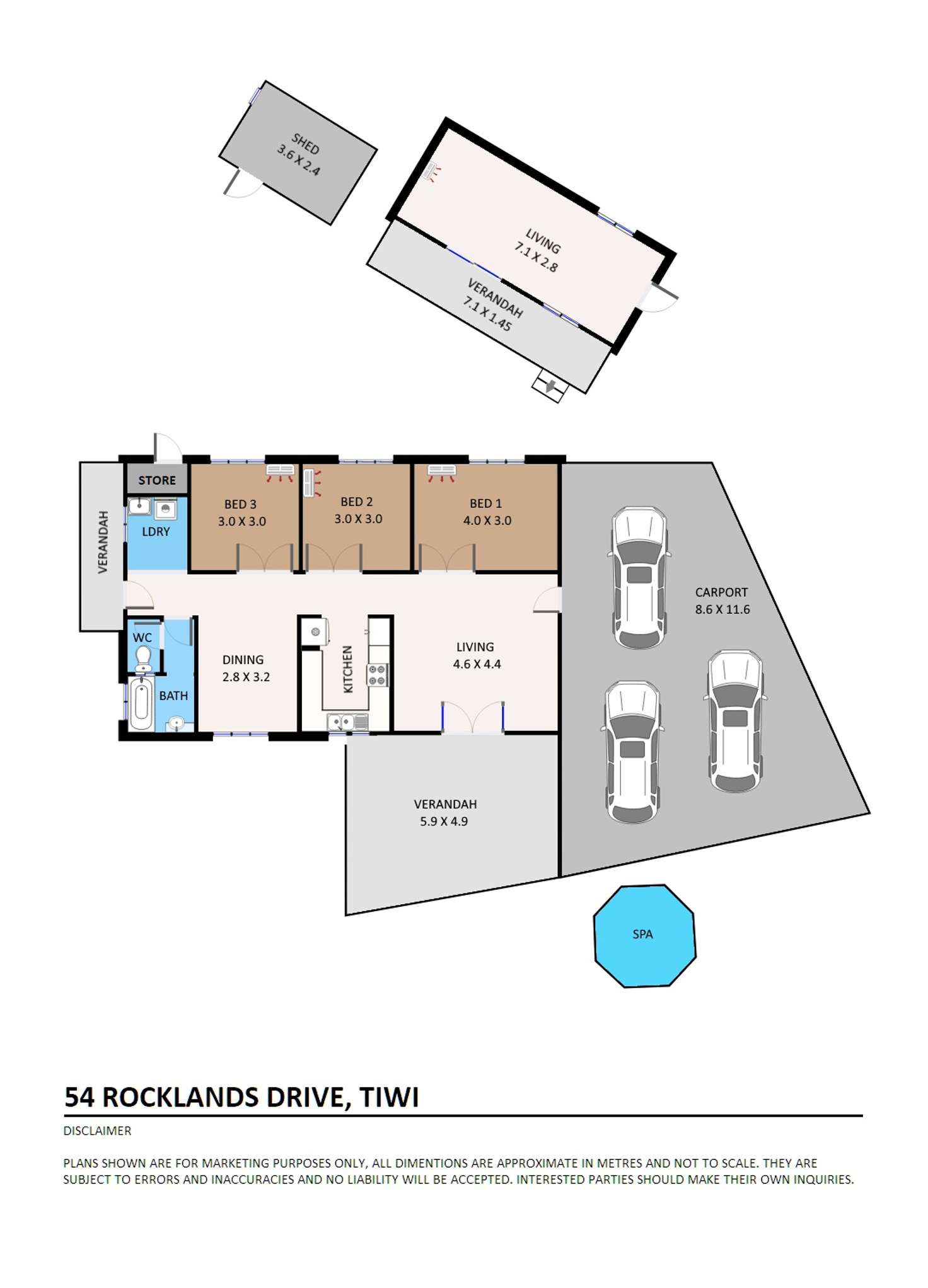 Floorplan of Homely house listing, 54 Rocklands Drive, Tiwi NT 810