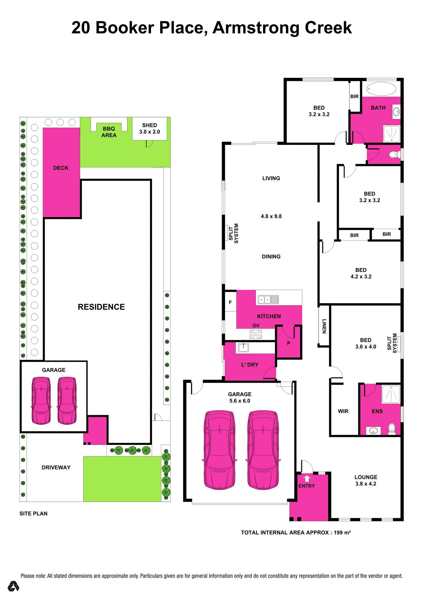 Floorplan of Homely house listing, 20 Booker Place, Armstrong Creek VIC 3217