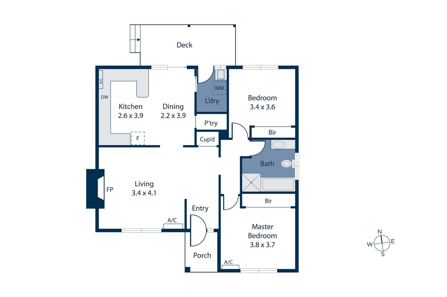 Floorplan of Homely house listing, 6 Bimbi Street, Clayton VIC 3168