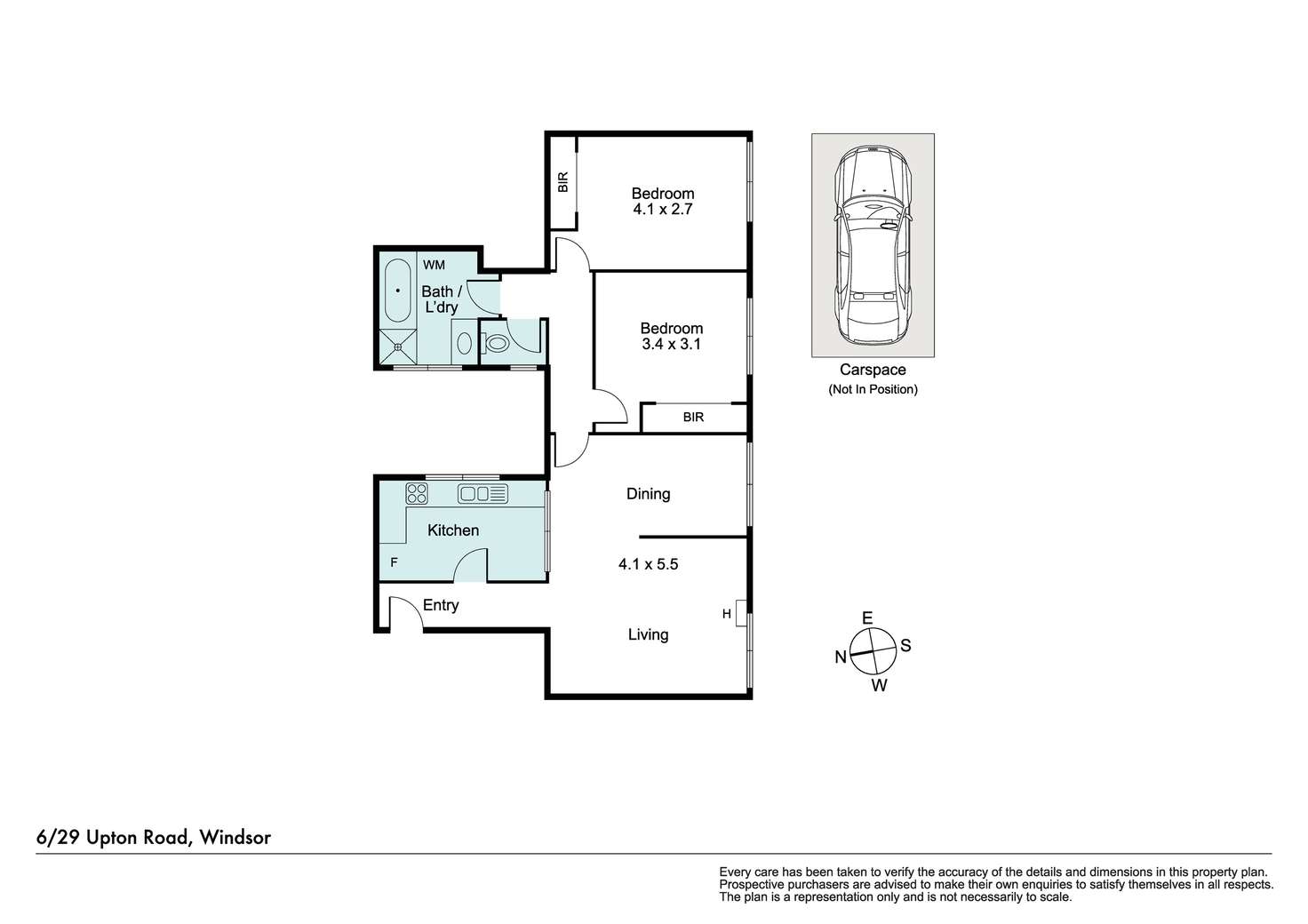Floorplan of Homely apartment listing, 6/29 Upton Road, Windsor VIC 3181