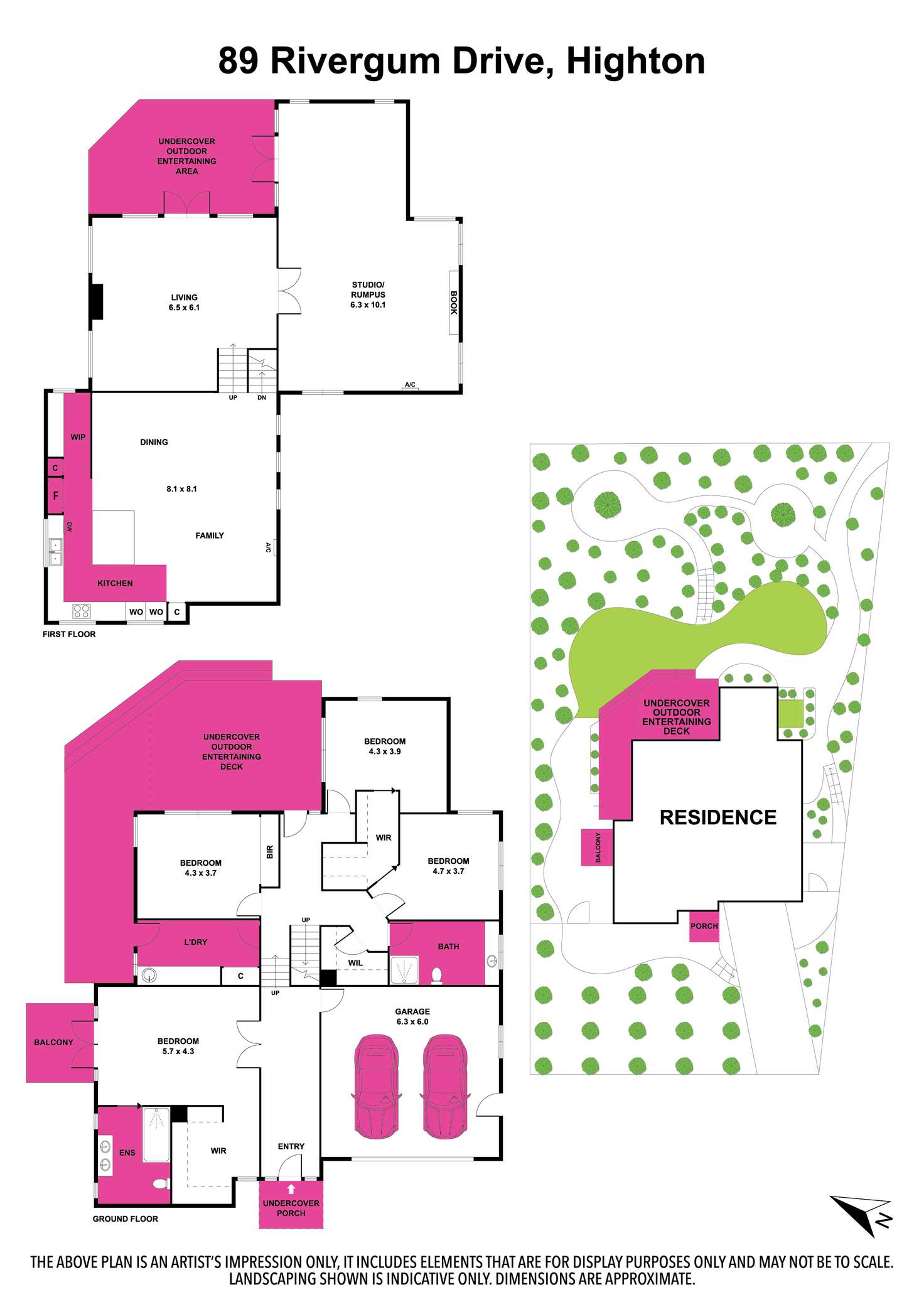 Floorplan of Homely house listing, 89 Rivergum Drive, Highton VIC 3216
