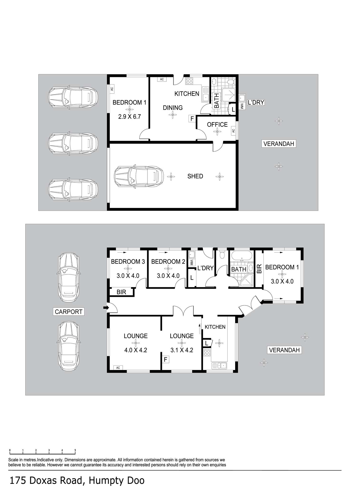 Floorplan of Homely house listing, 175 Doxas Road, Humpty Doo NT 836