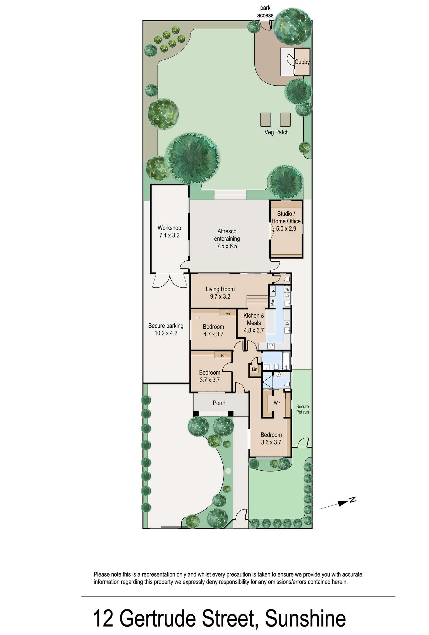 Floorplan of Homely house listing, 12 Gertrude Street, Sunshine VIC 3020