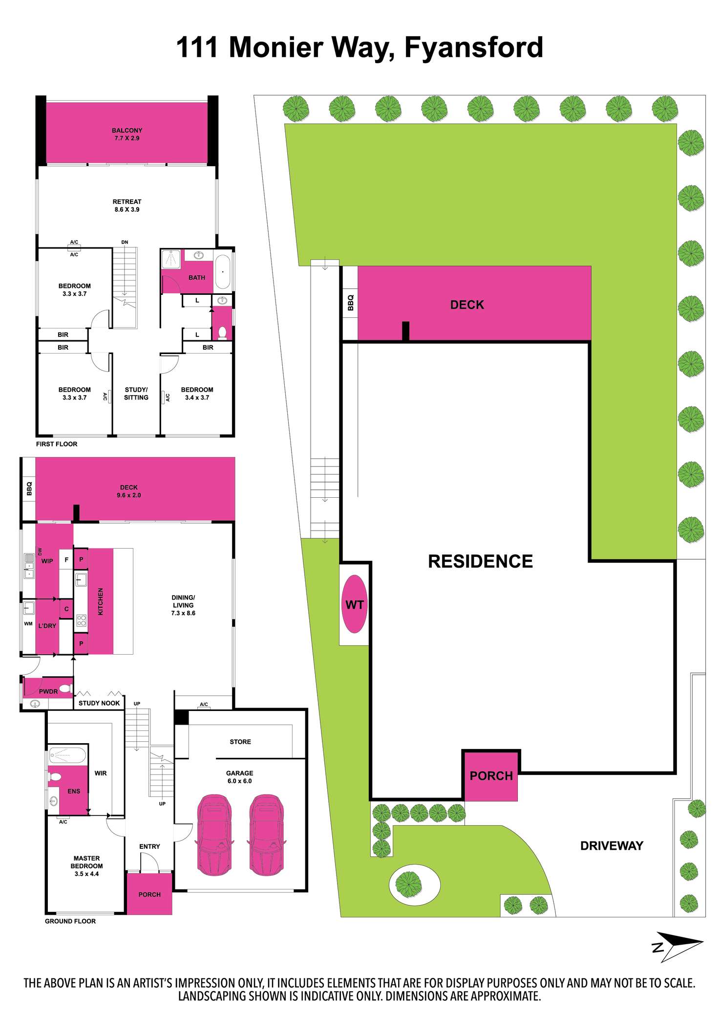 Floorplan of Homely house listing, 111 Monier Way, Fyansford VIC 3218