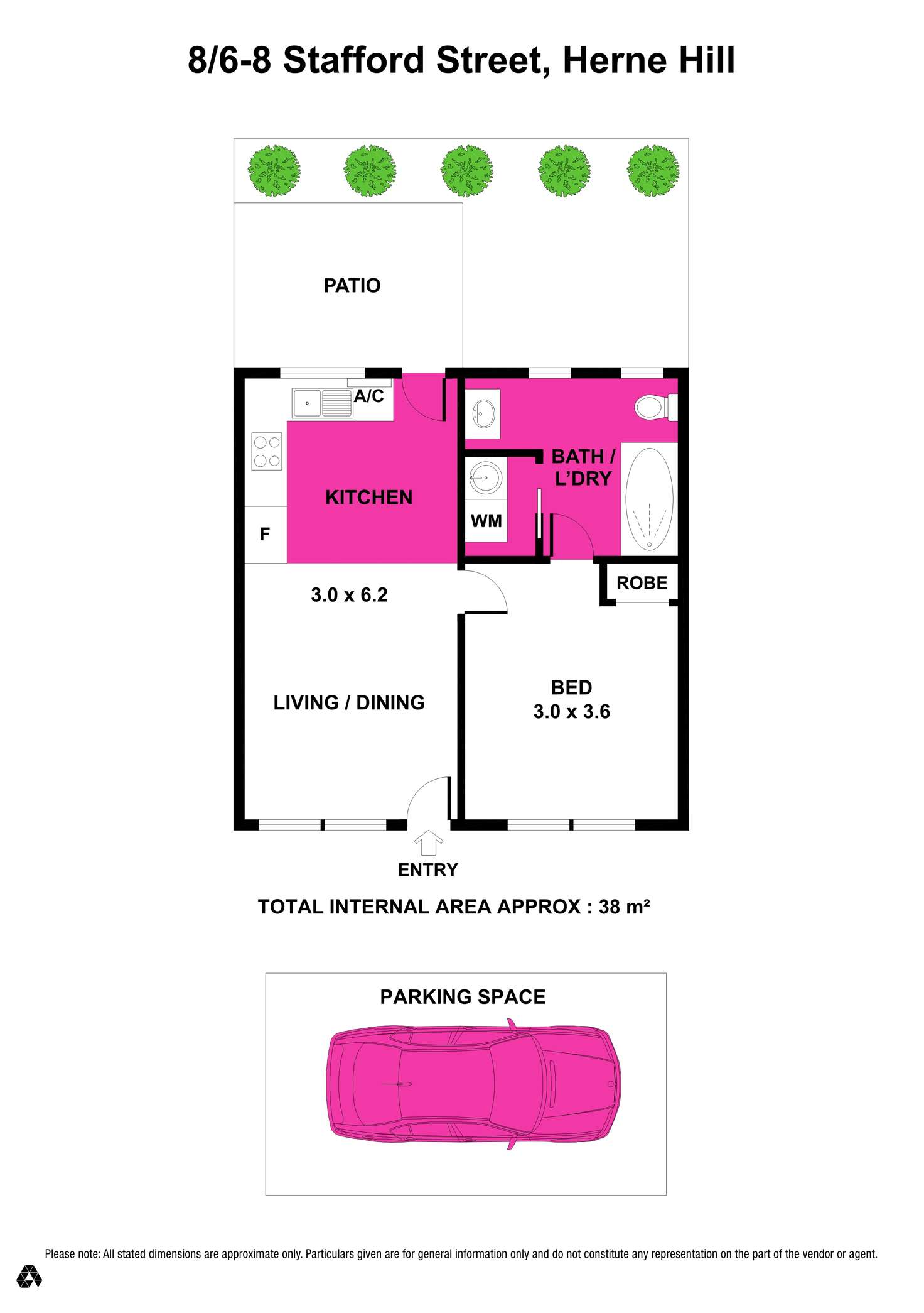 Floorplan of Homely unit listing, 8/6-8 Stafford Street, Herne Hill VIC 3218