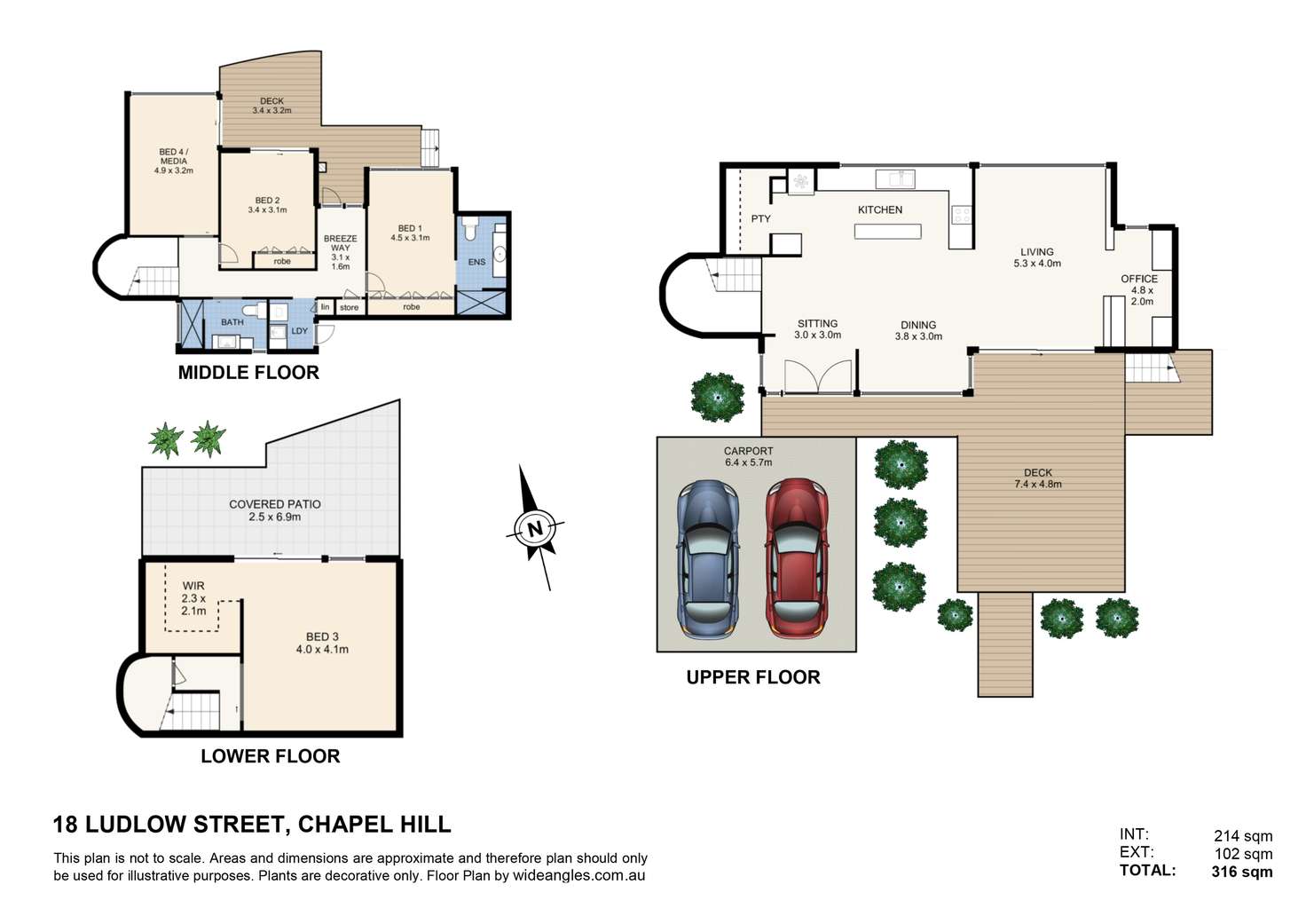 Floorplan of Homely house listing, 18 Ludlow Street, Chapel Hill QLD 4069