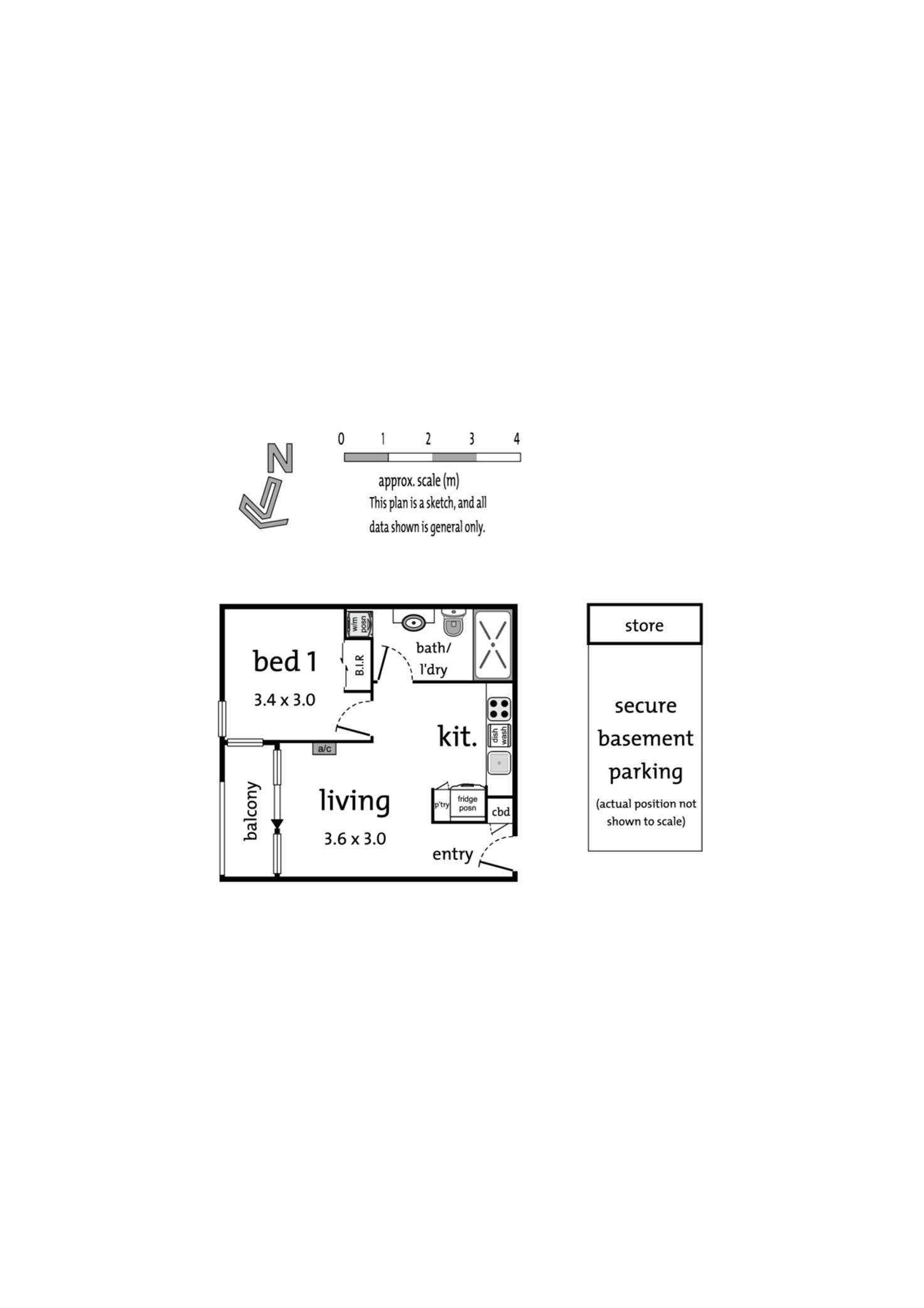 Floorplan of Homely apartment listing, 611B/1-19 Colombo Street, Mitcham VIC 3132