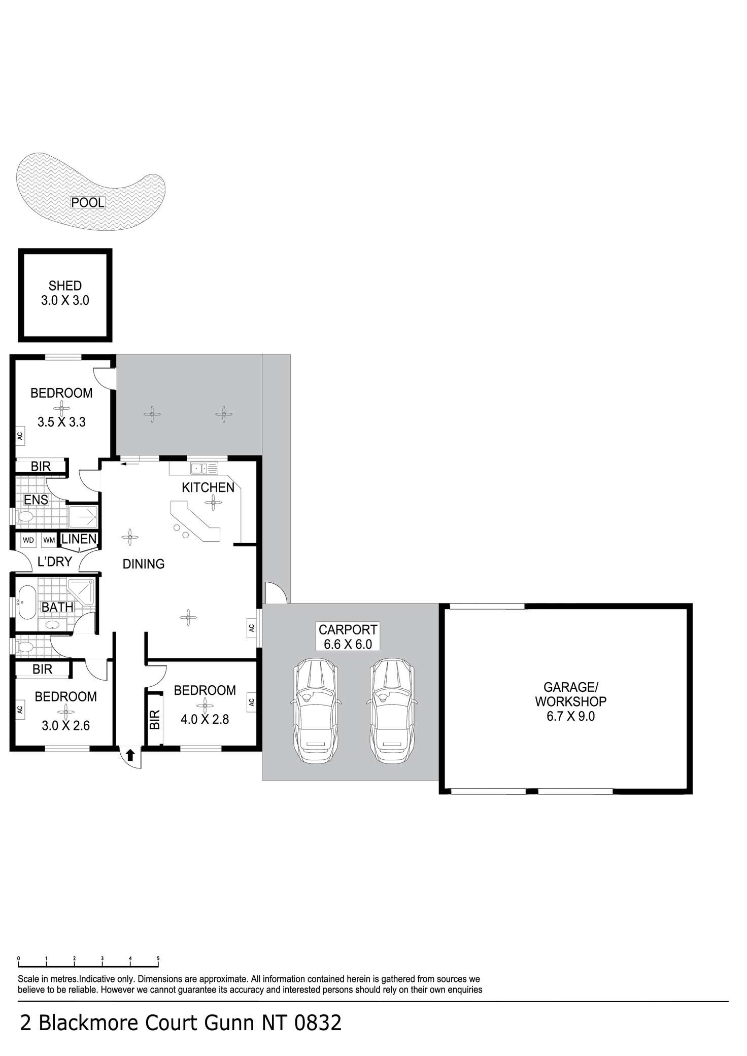 Floorplan of Homely house listing, 2 Blackmore Court, Gunn NT 832