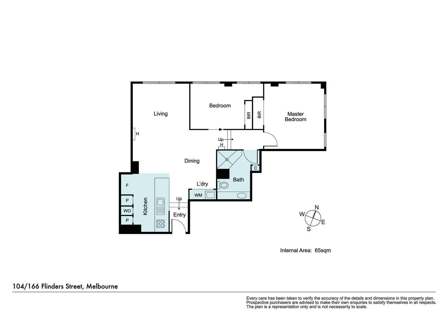 Floorplan of Homely apartment listing, 104/166 Flinders Street, Melbourne VIC 3000