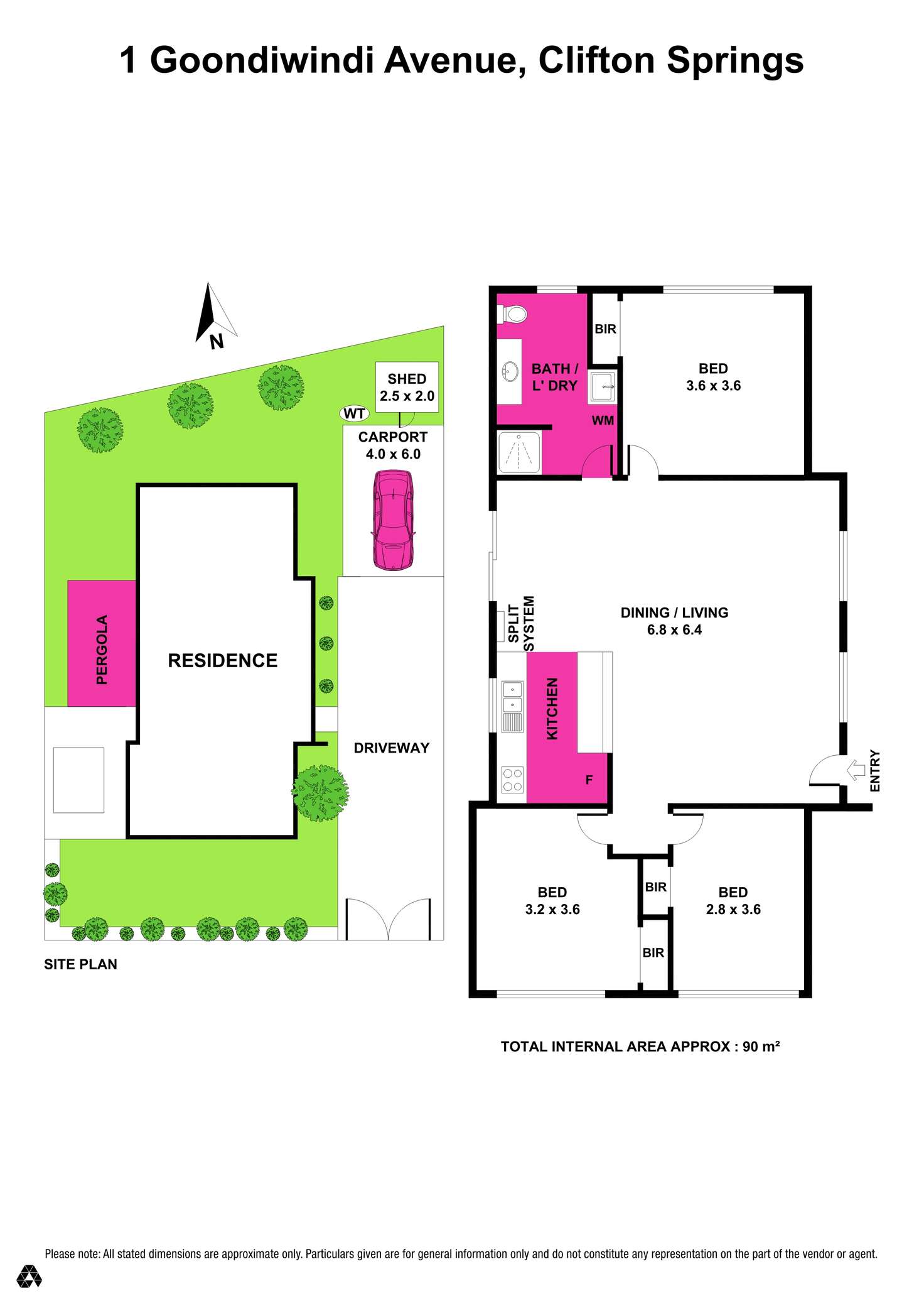Floorplan of Homely house listing, 1 Goondiwindi Avenue, Clifton Springs VIC 3222