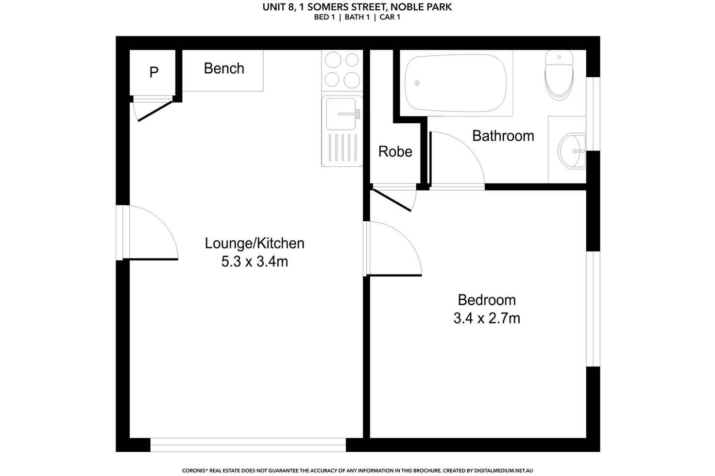 Floorplan of Homely apartment listing, 8/1 Somers Street, Noble Park VIC 3174