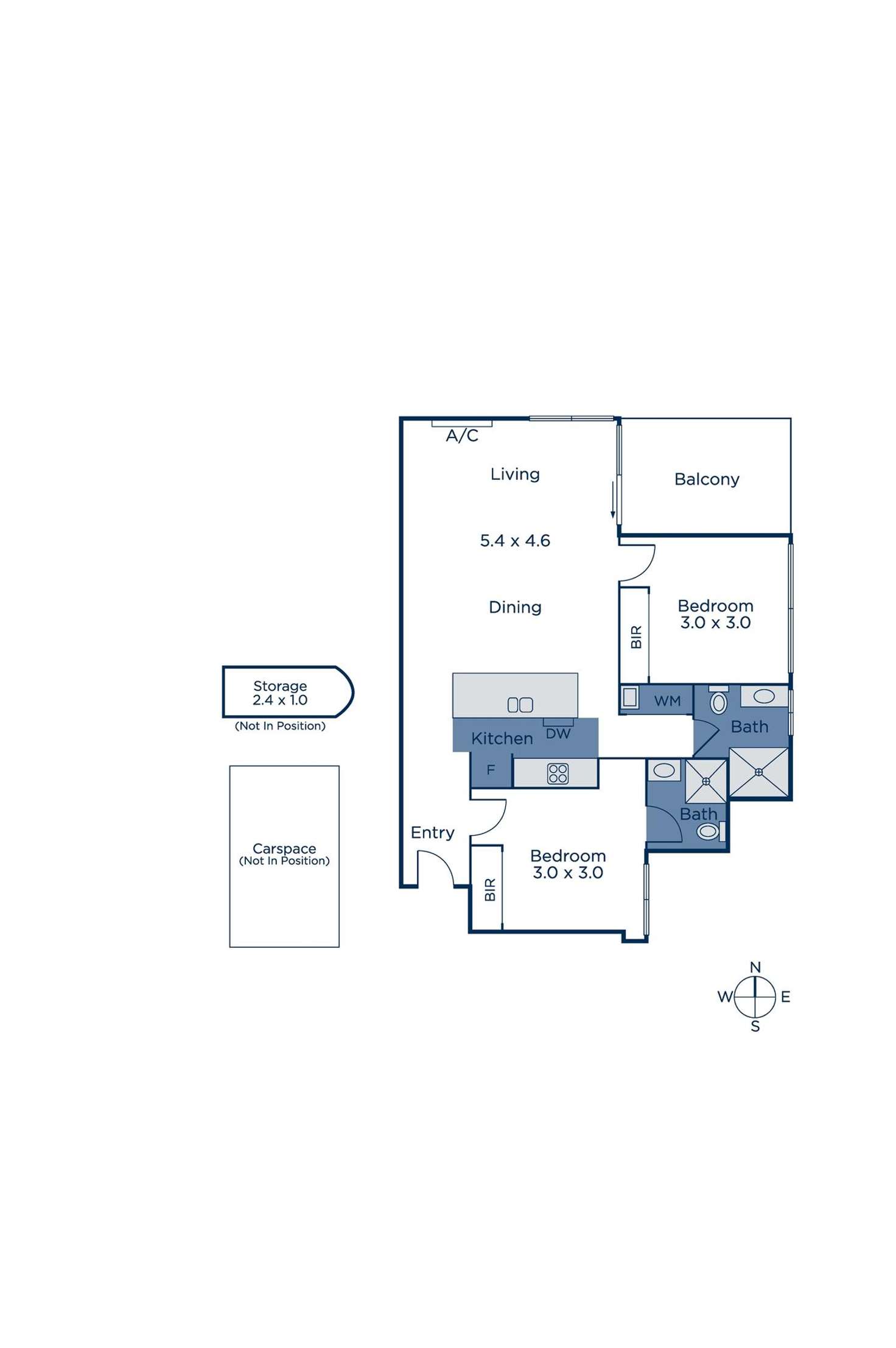 Floorplan of Homely apartment listing, 105A/399 Burwood Highway, Burwood VIC 3125